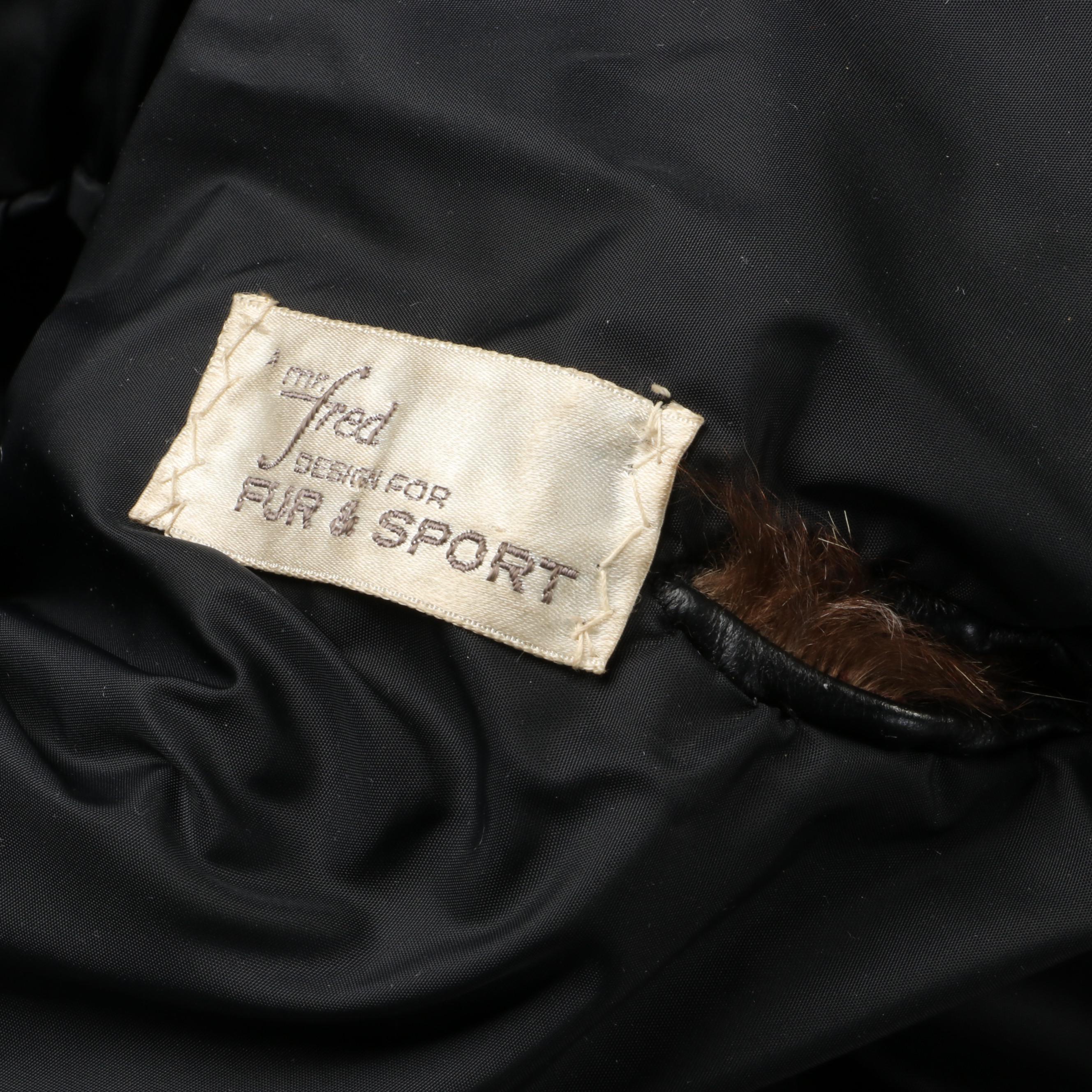 Mr. Fred Design for Fur & Sport Raccoon Fur and Leather Coat
