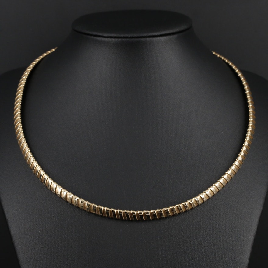 14K Gold Flex Chain Necklace