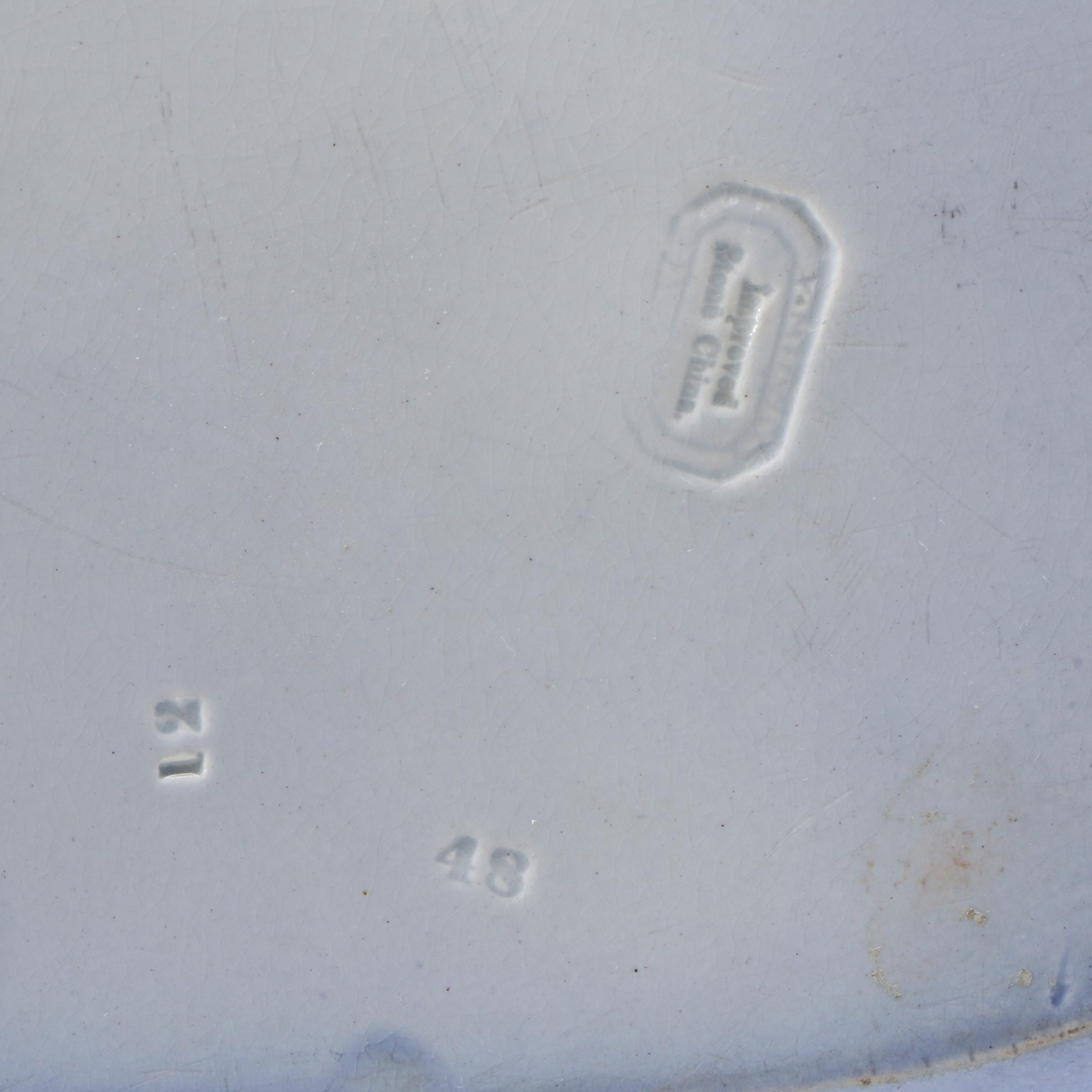 Charles Meigh Staffordshire Pottery "Hong Kong" Ironstone Platter with Others