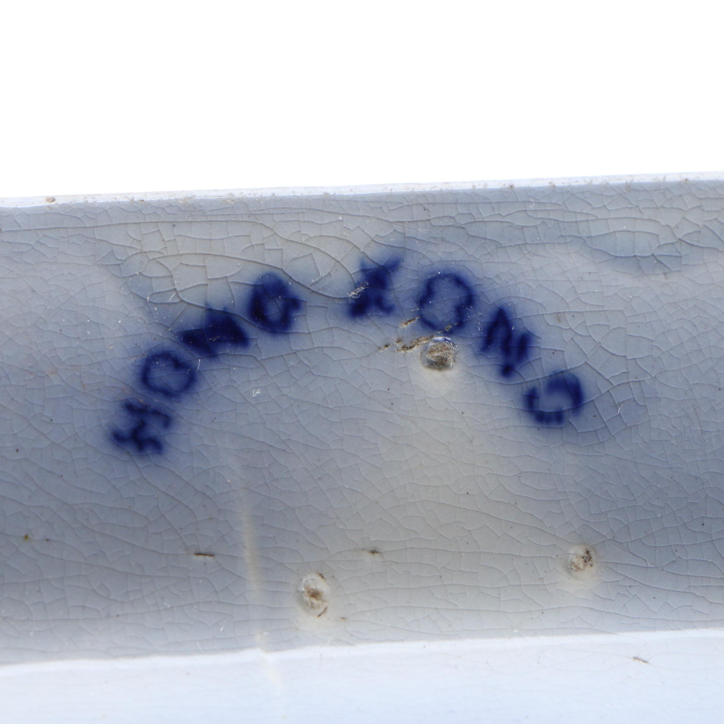 Charles Meigh Staffordshire Pottery "Hong Kong" Ironstone Platter with Others