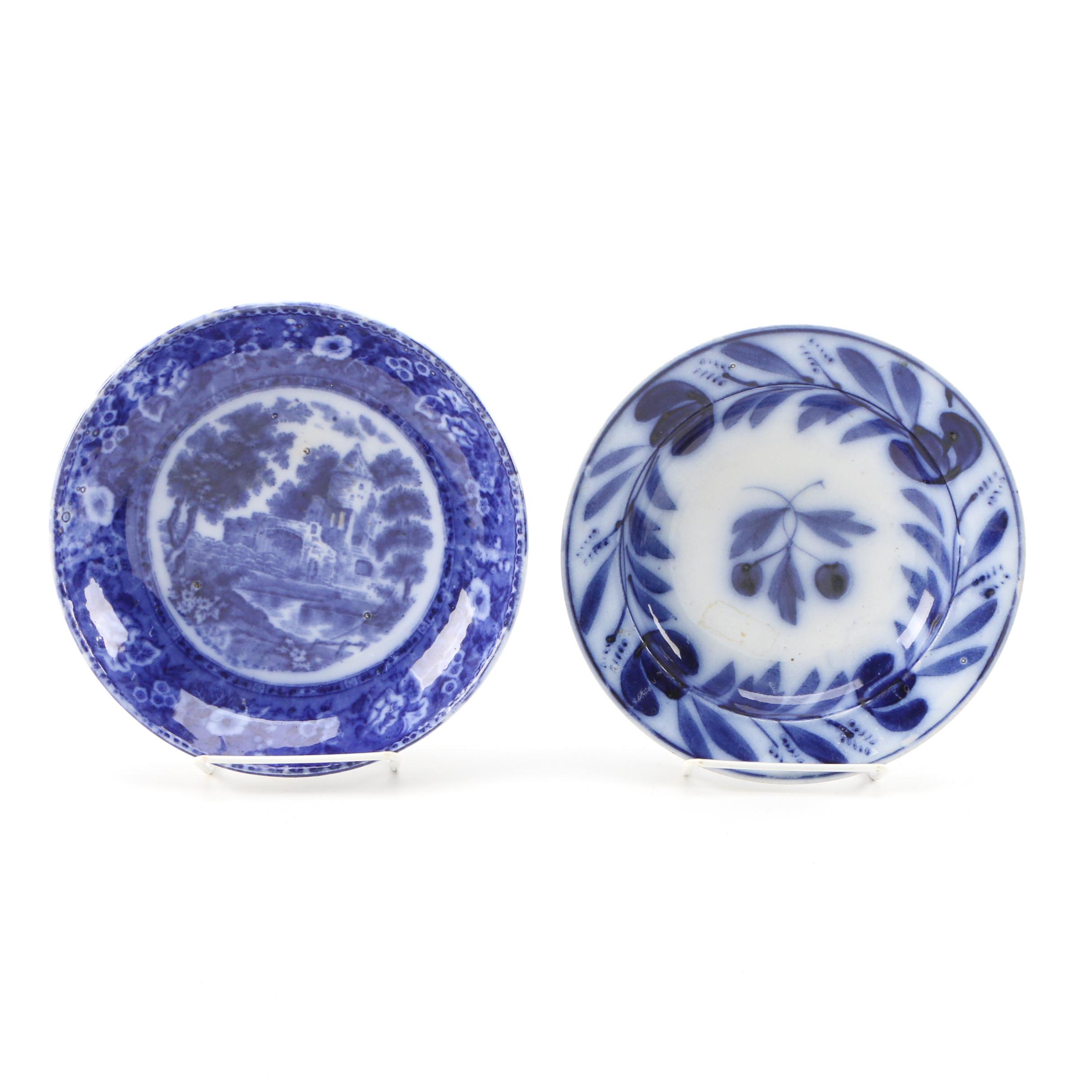 Charles Meigh Staffordshire Pottery "Hong Kong" Ironstone Platter with Others