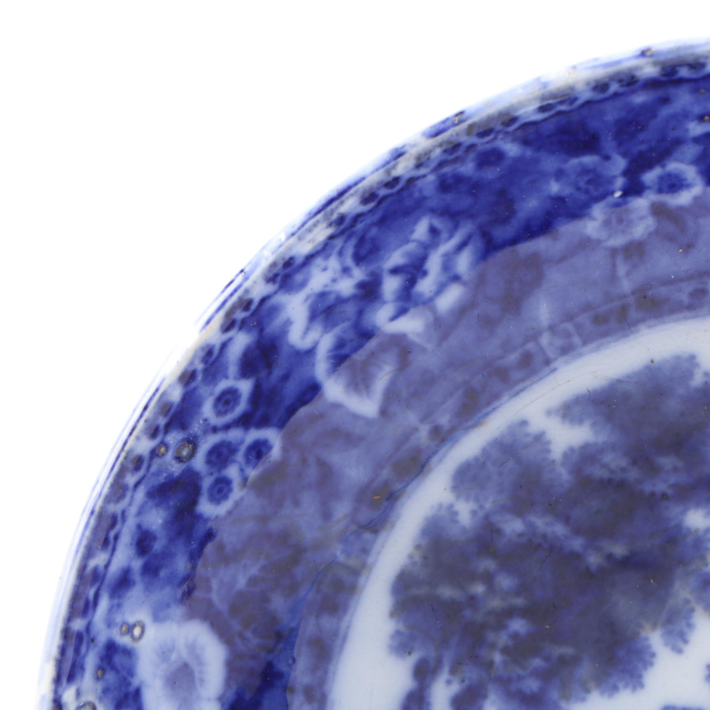 Charles Meigh Staffordshire Pottery "Hong Kong" Ironstone Platter with Others