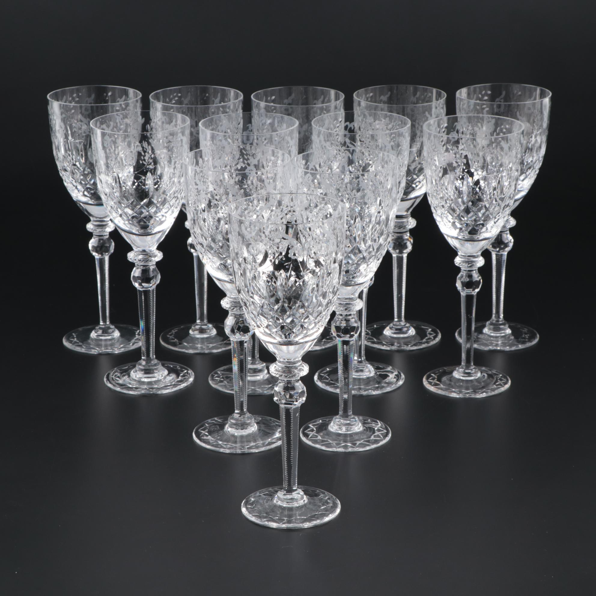 Rogaska "Gallia" Lead Crystal Water Goblets, 1969 - 2015