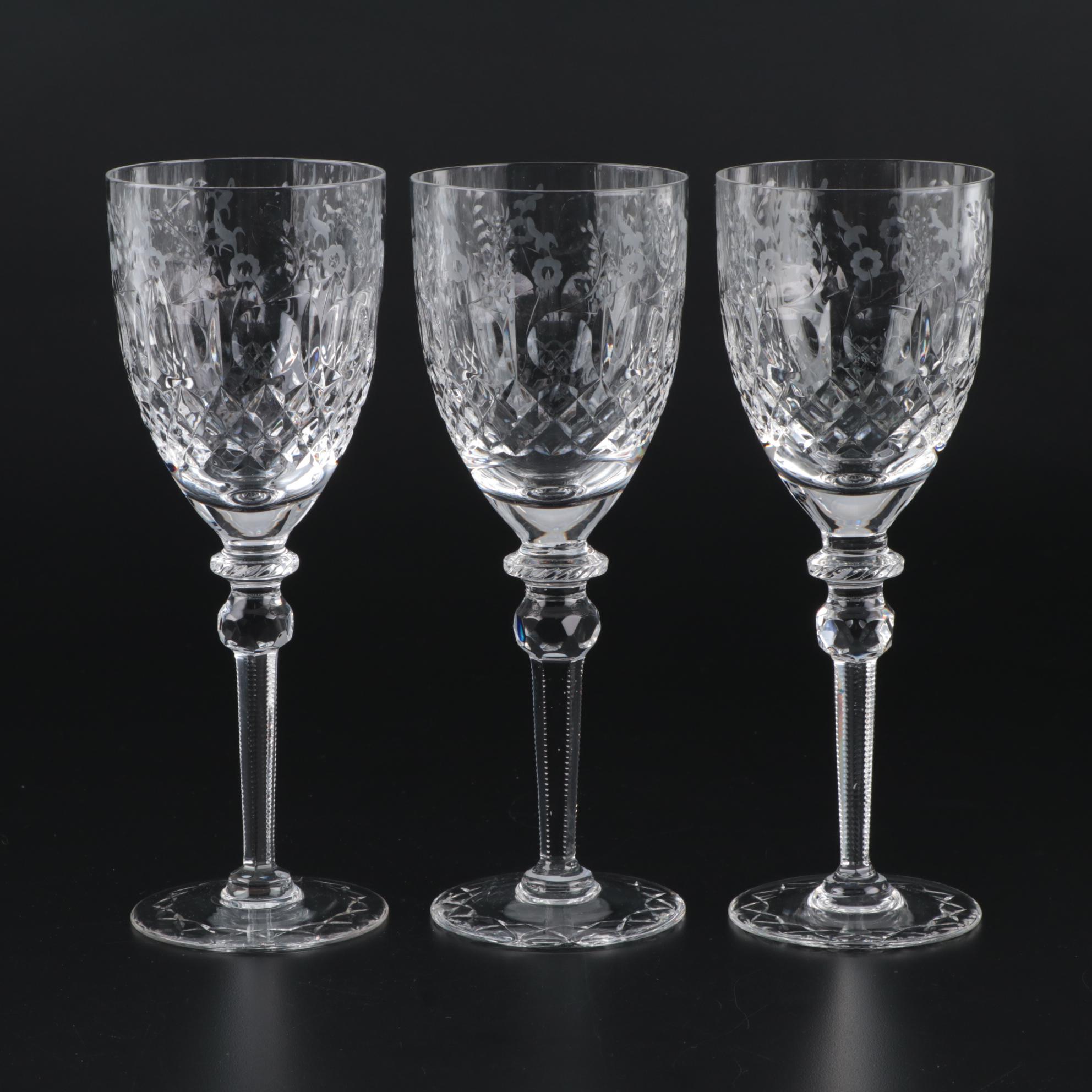 Rogaska "Gallia" Lead Crystal Water Goblets, 1969 - 2015
