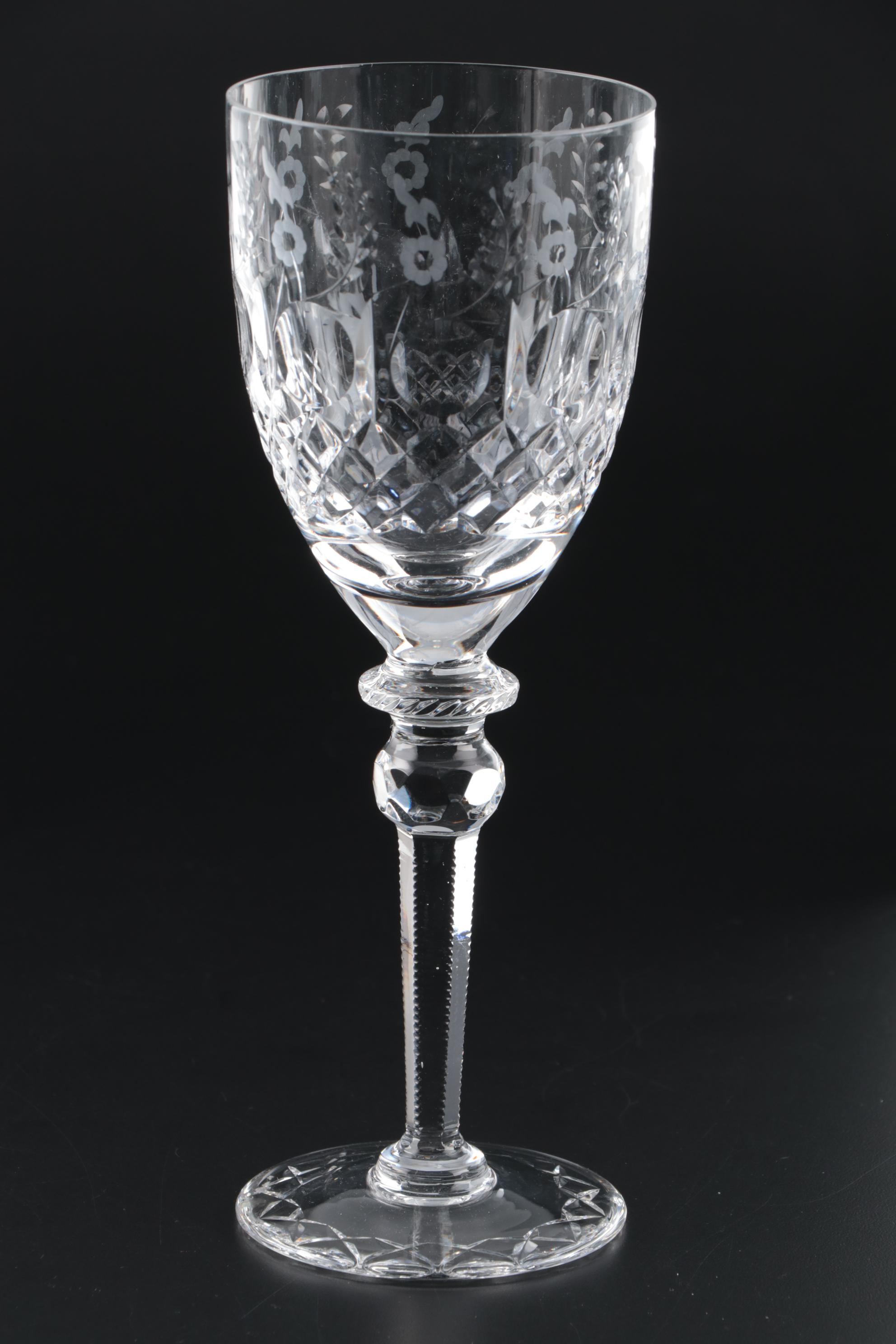 Rogaska "Gallia" Lead Crystal Water Goblets, 1969 - 2015