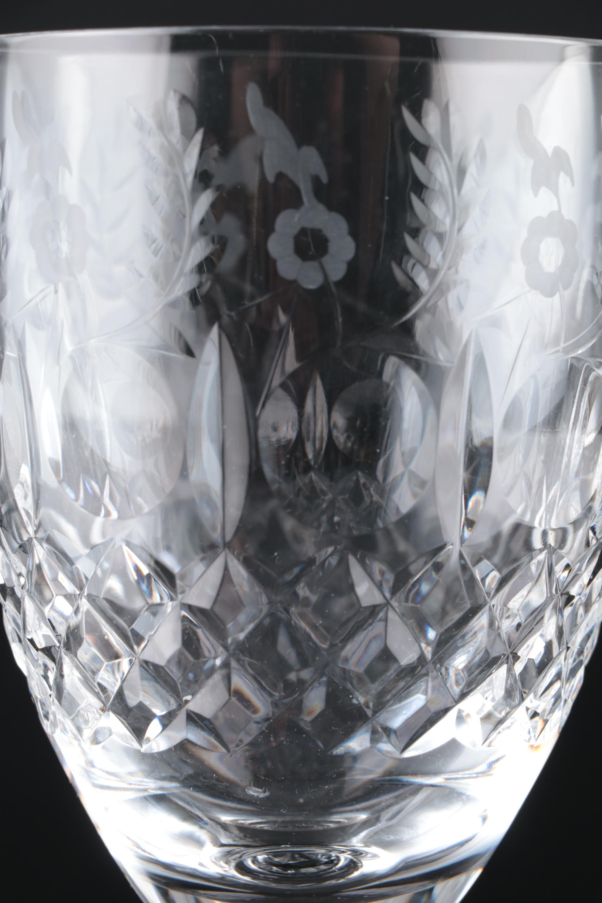 Rogaska "Gallia" Lead Crystal Water Goblets, 1969 - 2015