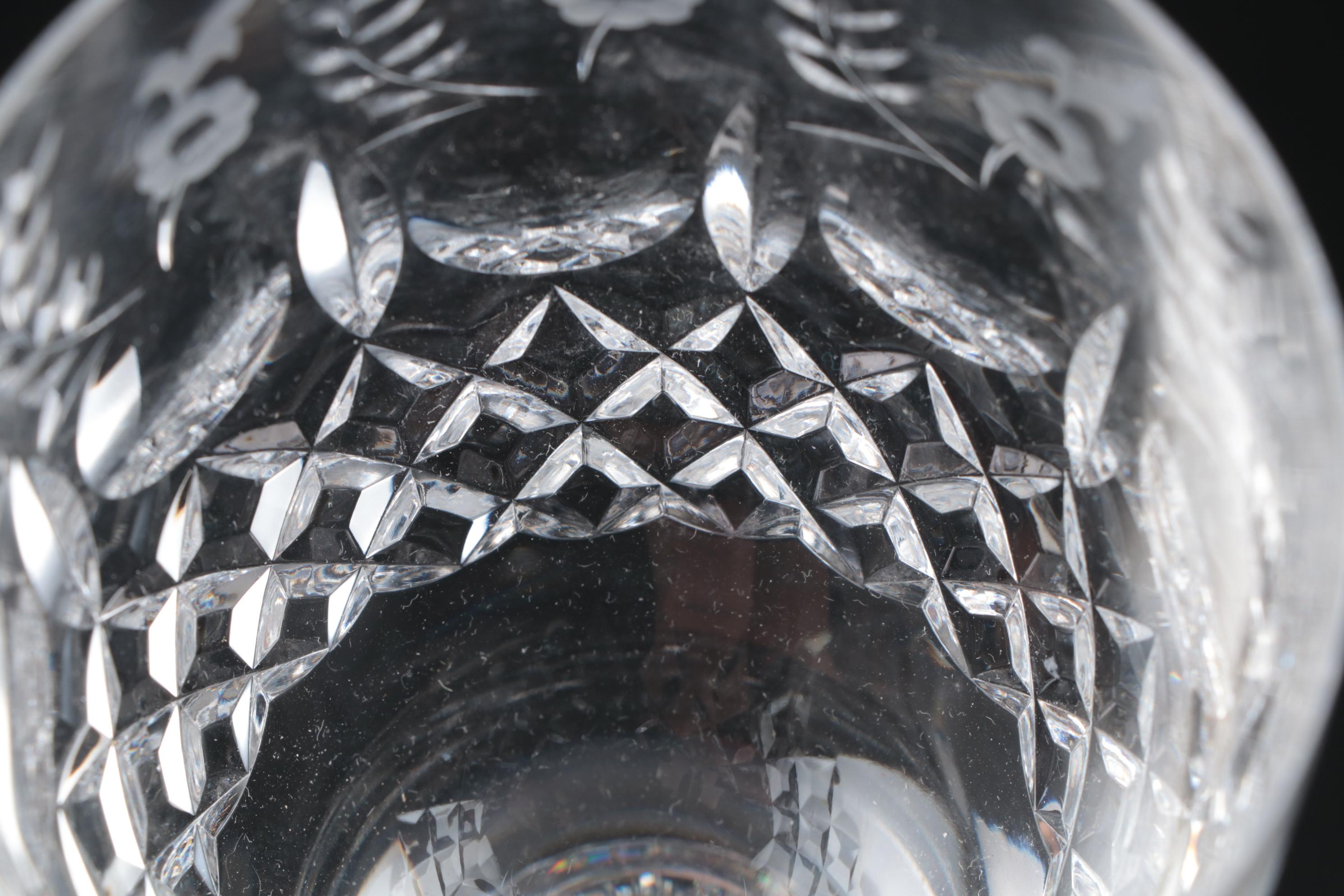 Rogaska "Gallia" Lead Crystal Water Goblets, 1969 - 2015