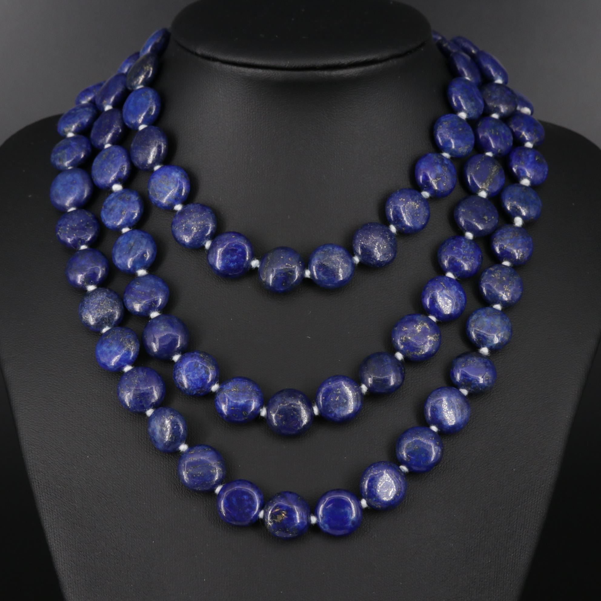 Lapis Lazuli Endless Beaded Necklace
