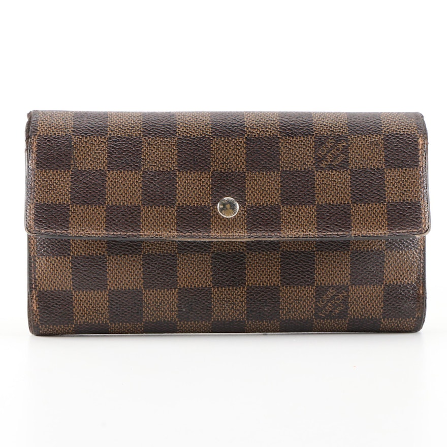 Louis Vuitton Porte Tresor International Wallet in Damier Coated Canvas