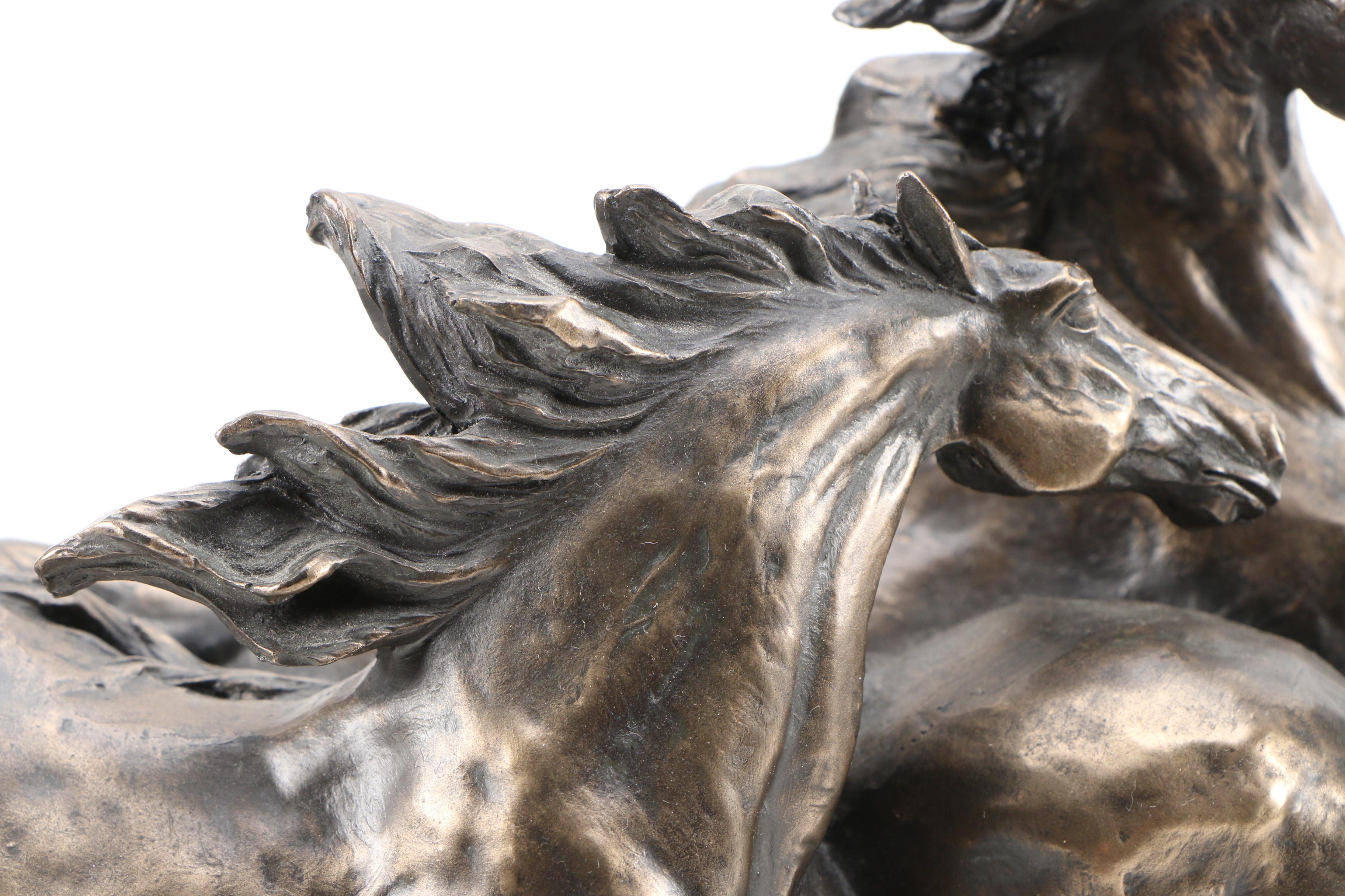 Veronese Bronze Sculpture of Running Horses, 1998