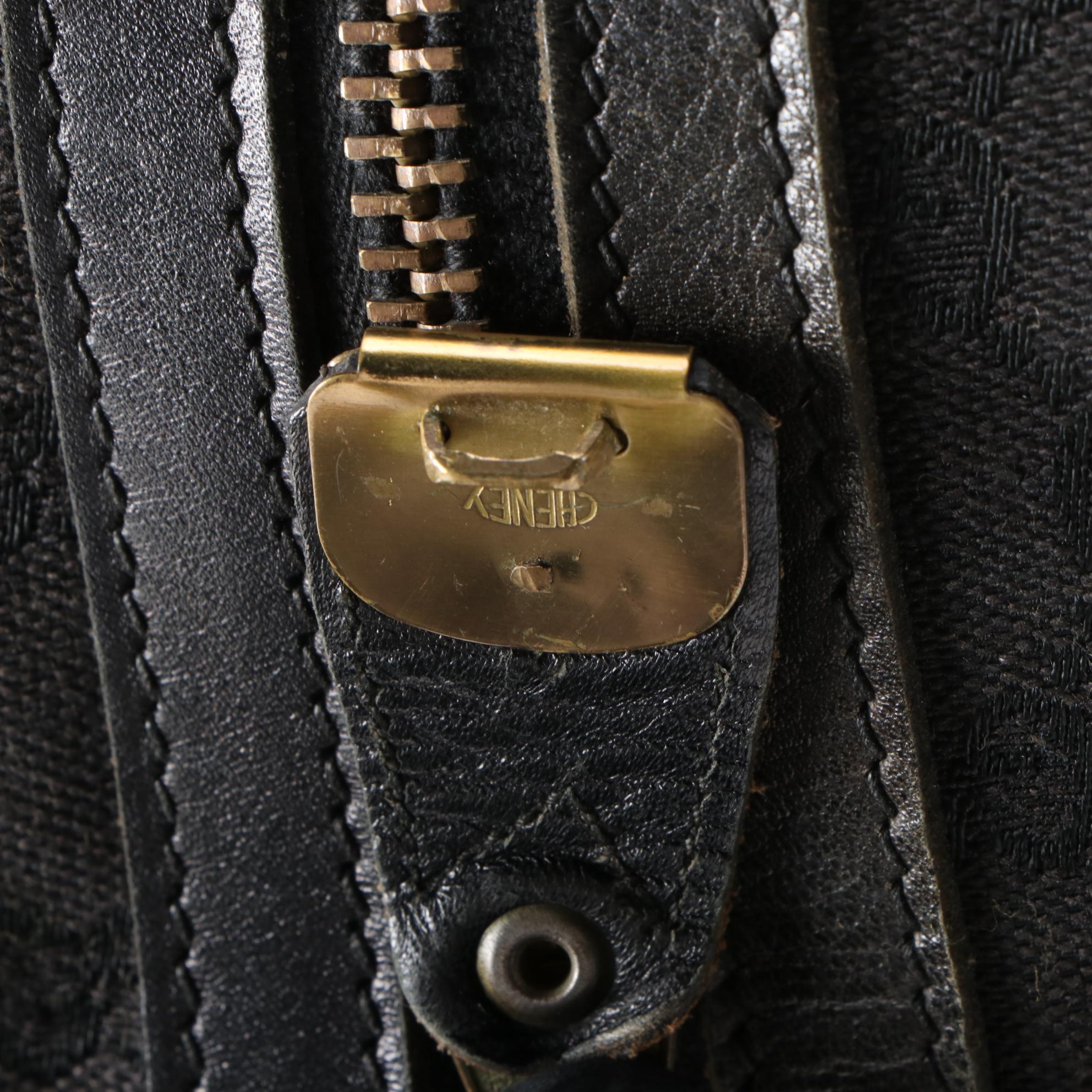 Gucci Webstripe Expandable Travel Duffel in Black GG Canvas and Leather, Vintage