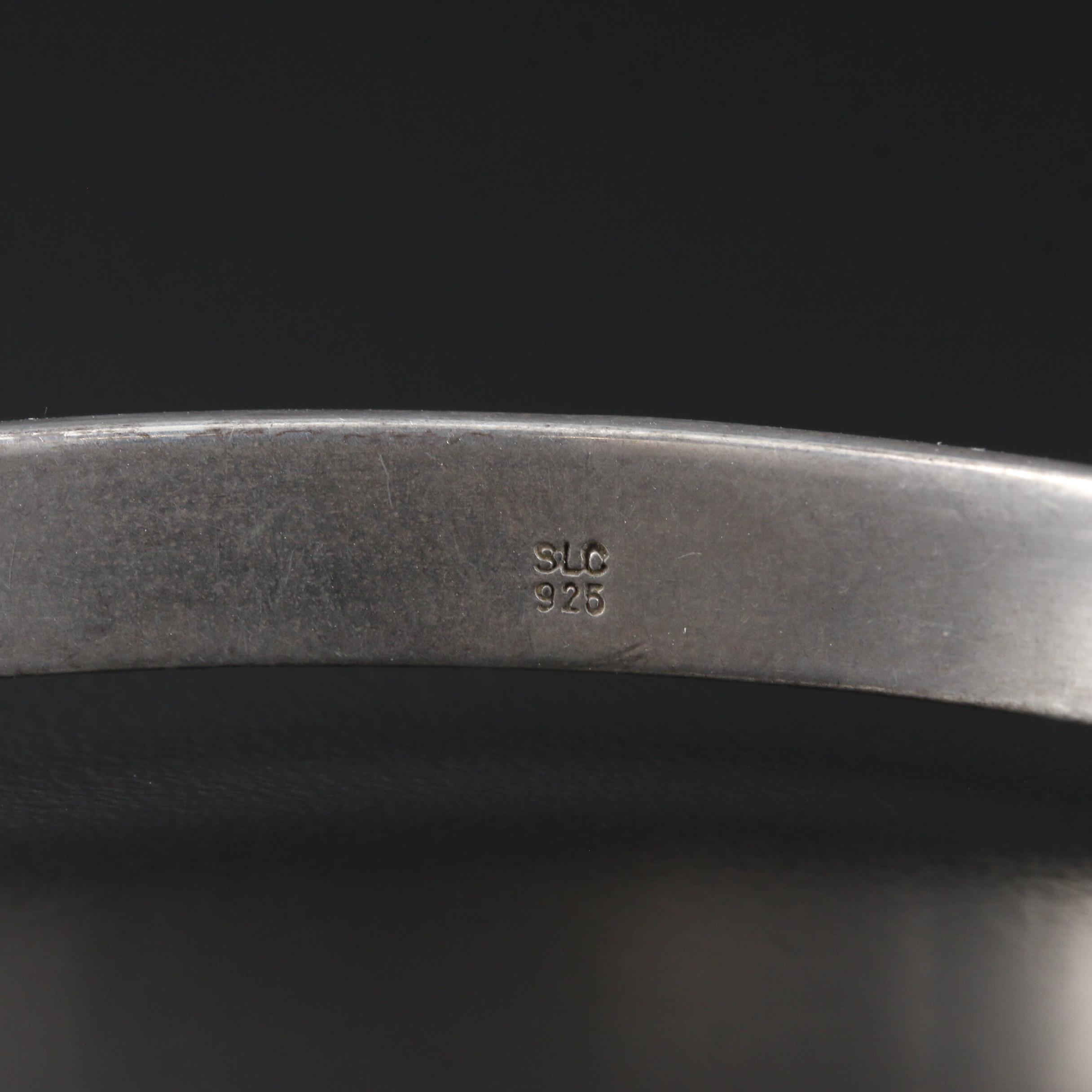 Sterling Silver Hinged Bangle Bracelet