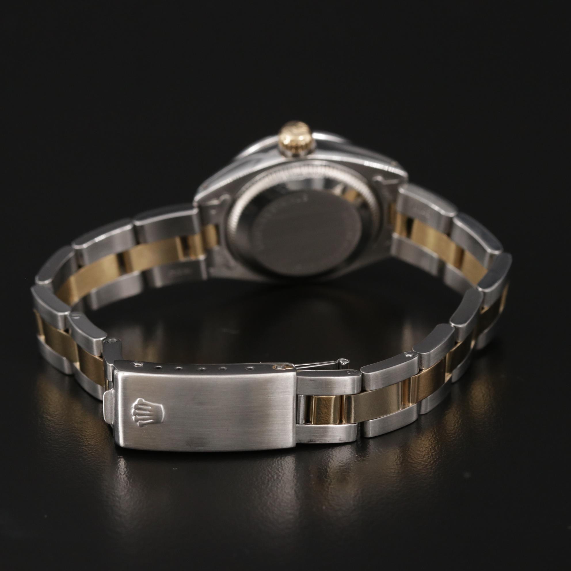 Rolex Datejust Stainless Steel and 14K Gold Watch with Diamond Bezel, 1978