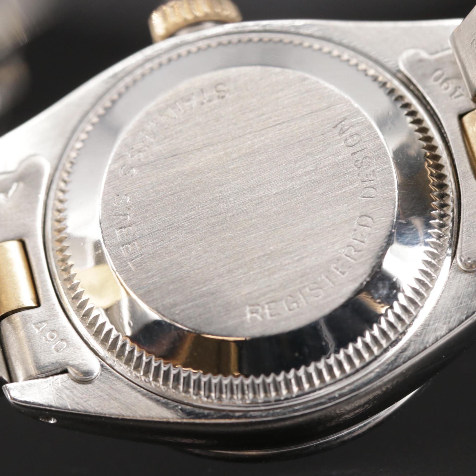 Rolex Datejust Stainless Steel and 14K Gold Watch with Diamond Bezel, 1978