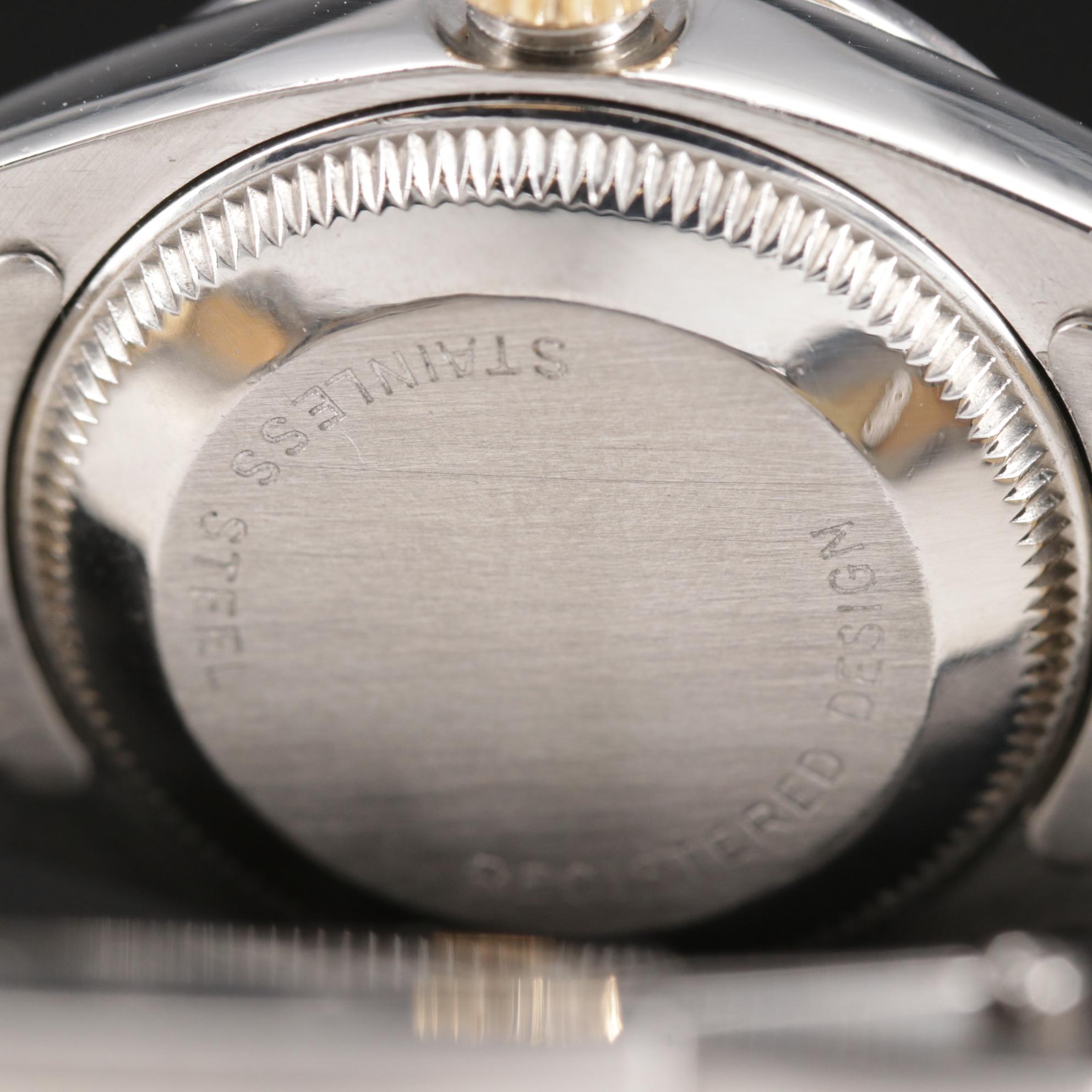 Rolex Datejust Stainless Steel and 14K Gold Watch with Diamond Bezel, 1978