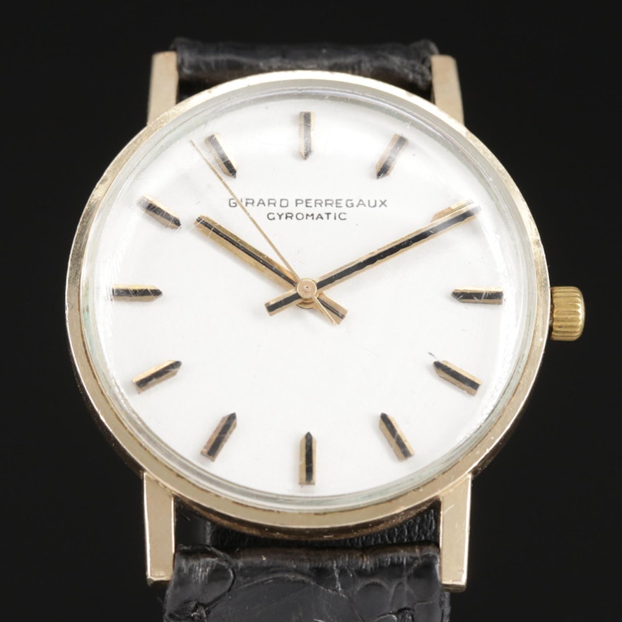 Girard Perregaux Gyromatic Gold Filled Automatic Wristwatch, Circa 1980