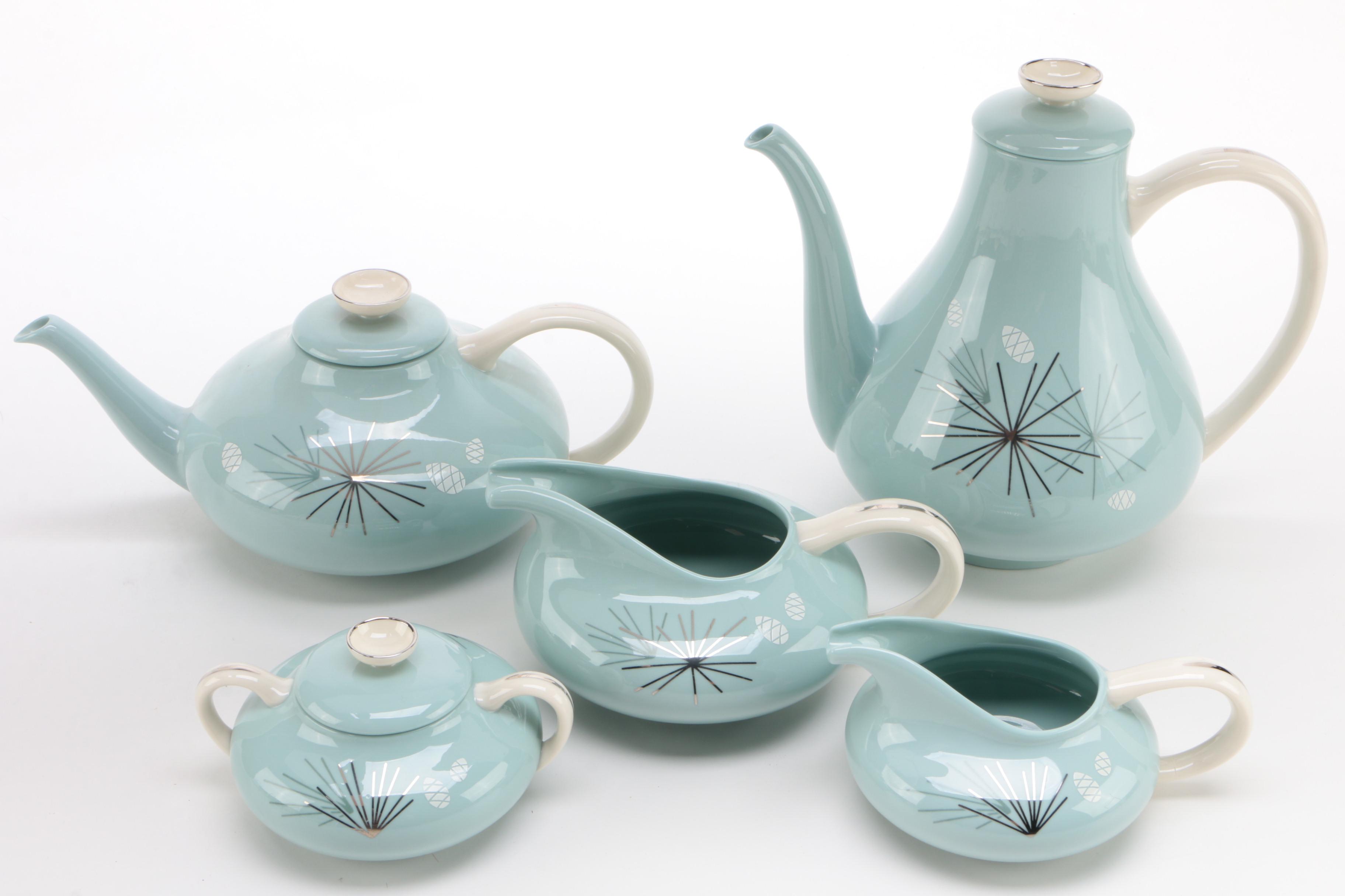 Franciscan "Silver Pine" Bone China Dinnerware, Mid Century