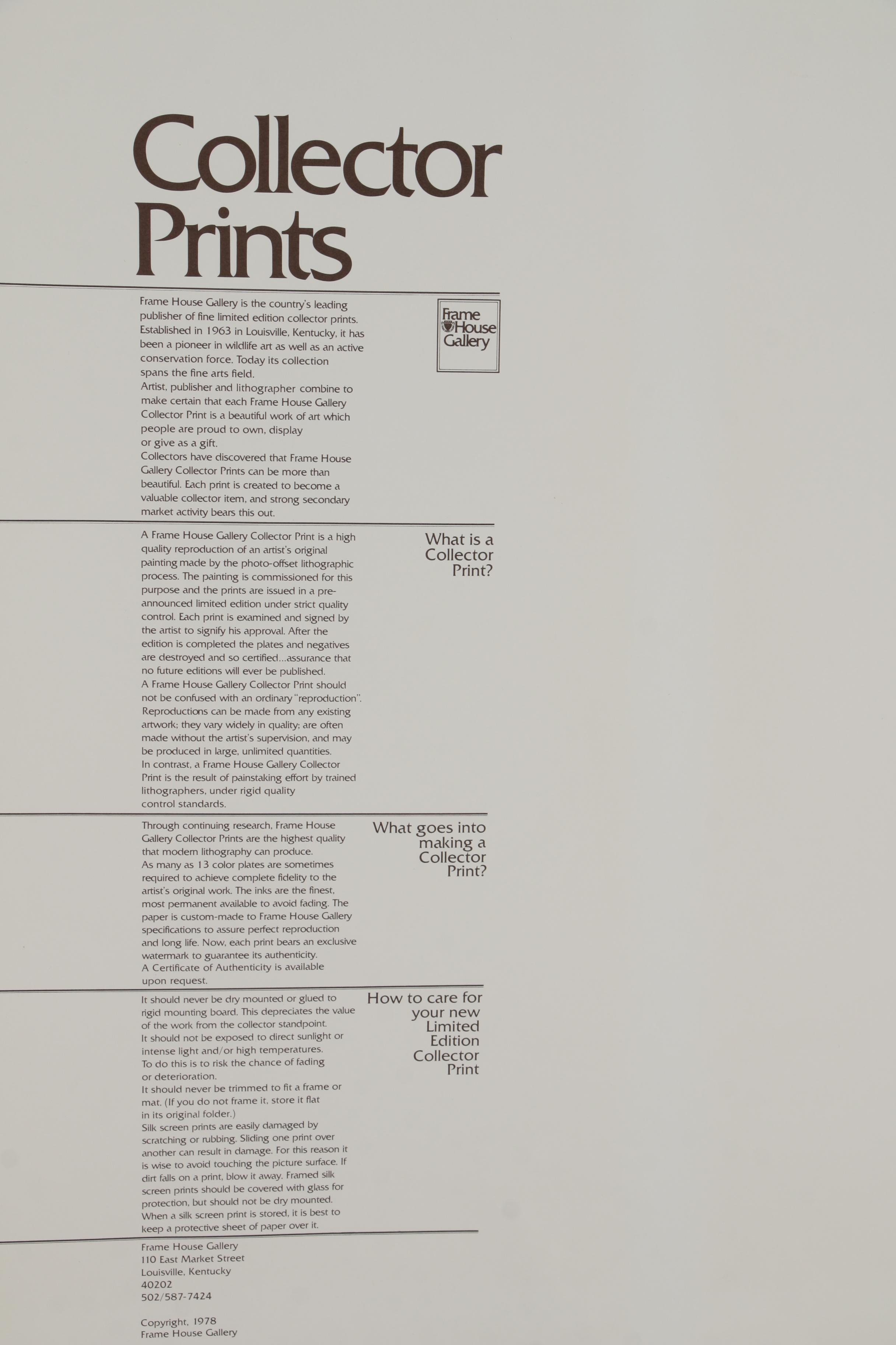 Charley Harper Serigraph "Hexit", 1980