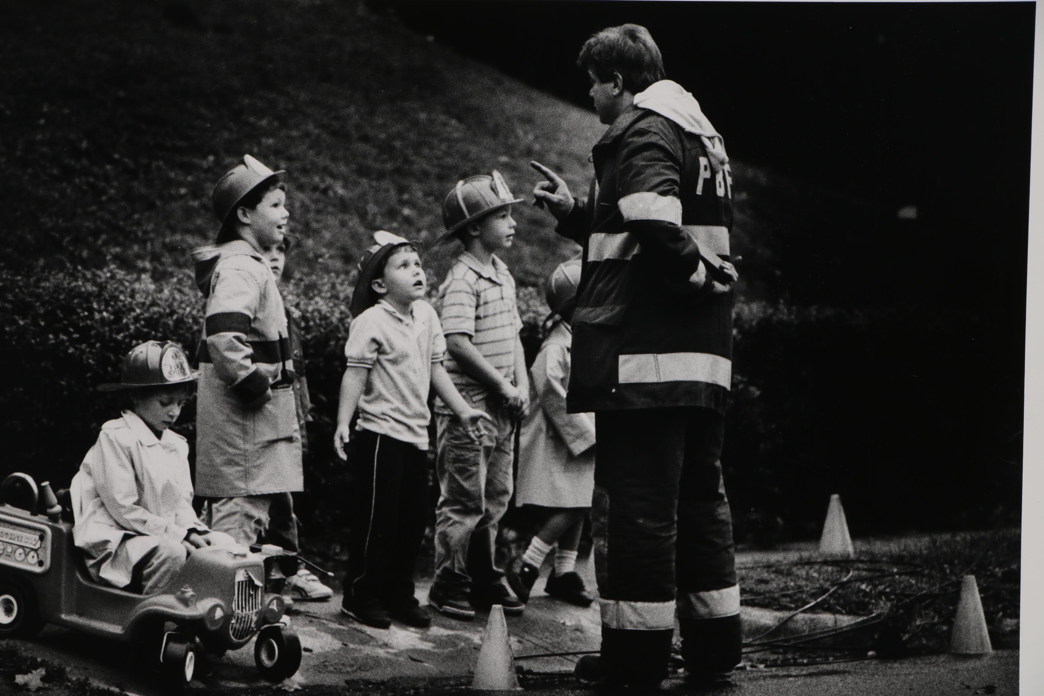 William D. Wade Silver Gelatin Photograph "Teaching a Lesson"