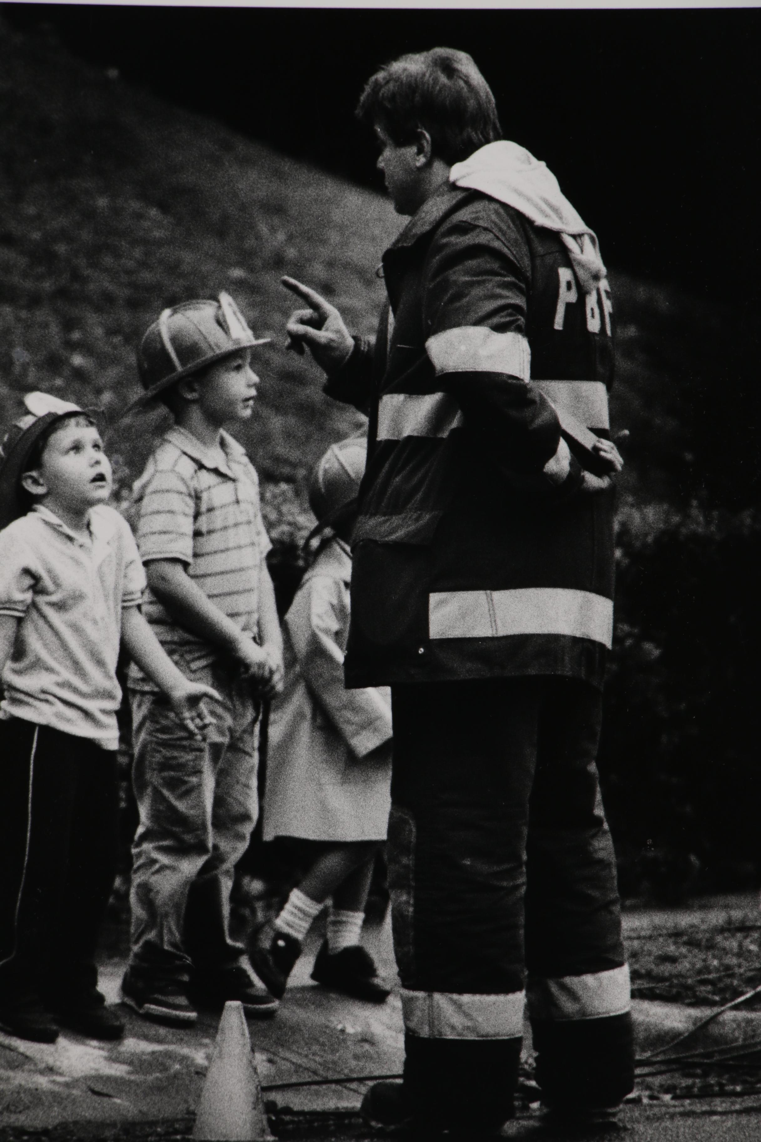 William D. Wade Silver Gelatin Photograph "Teaching a Lesson"