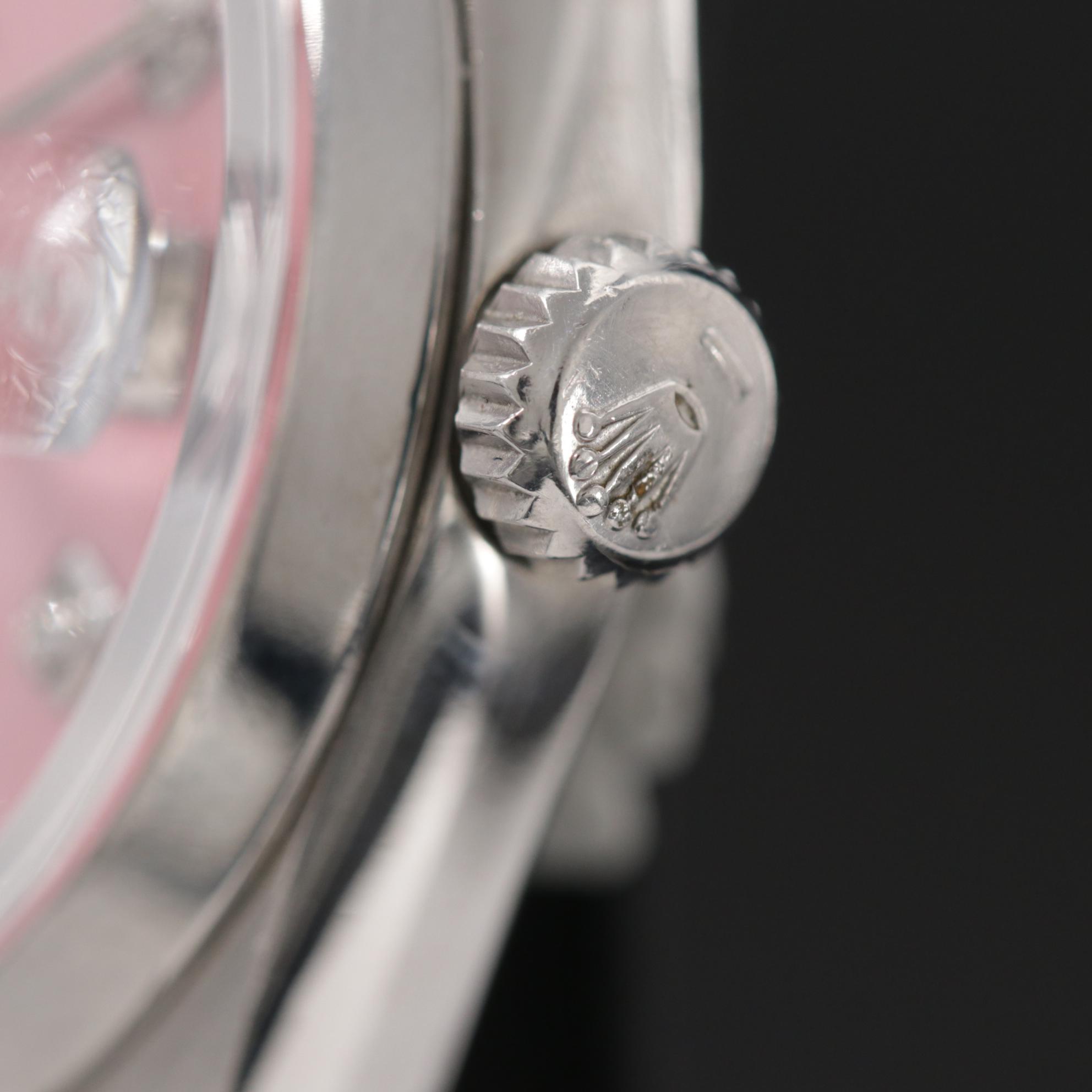 Rolex Datejust Stainless Steel and Diamond Dial Automatic Watch, 1966