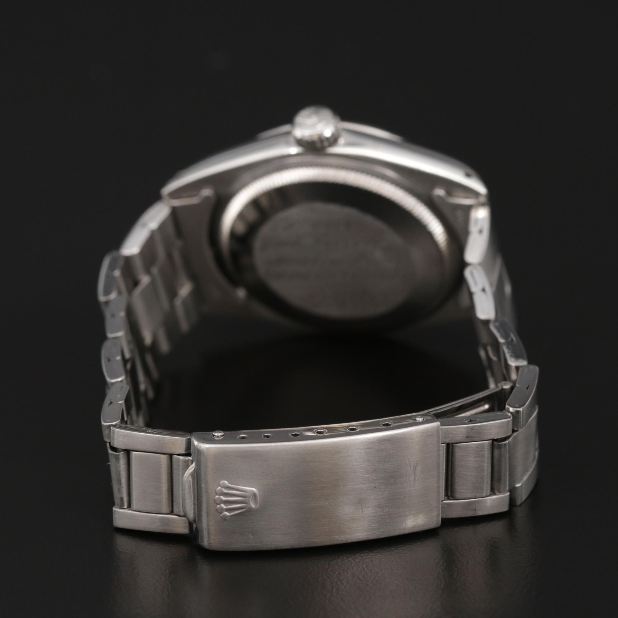 Rolex Datejust Stainless Steel and Diamond Dial Automatic Watch, 1966