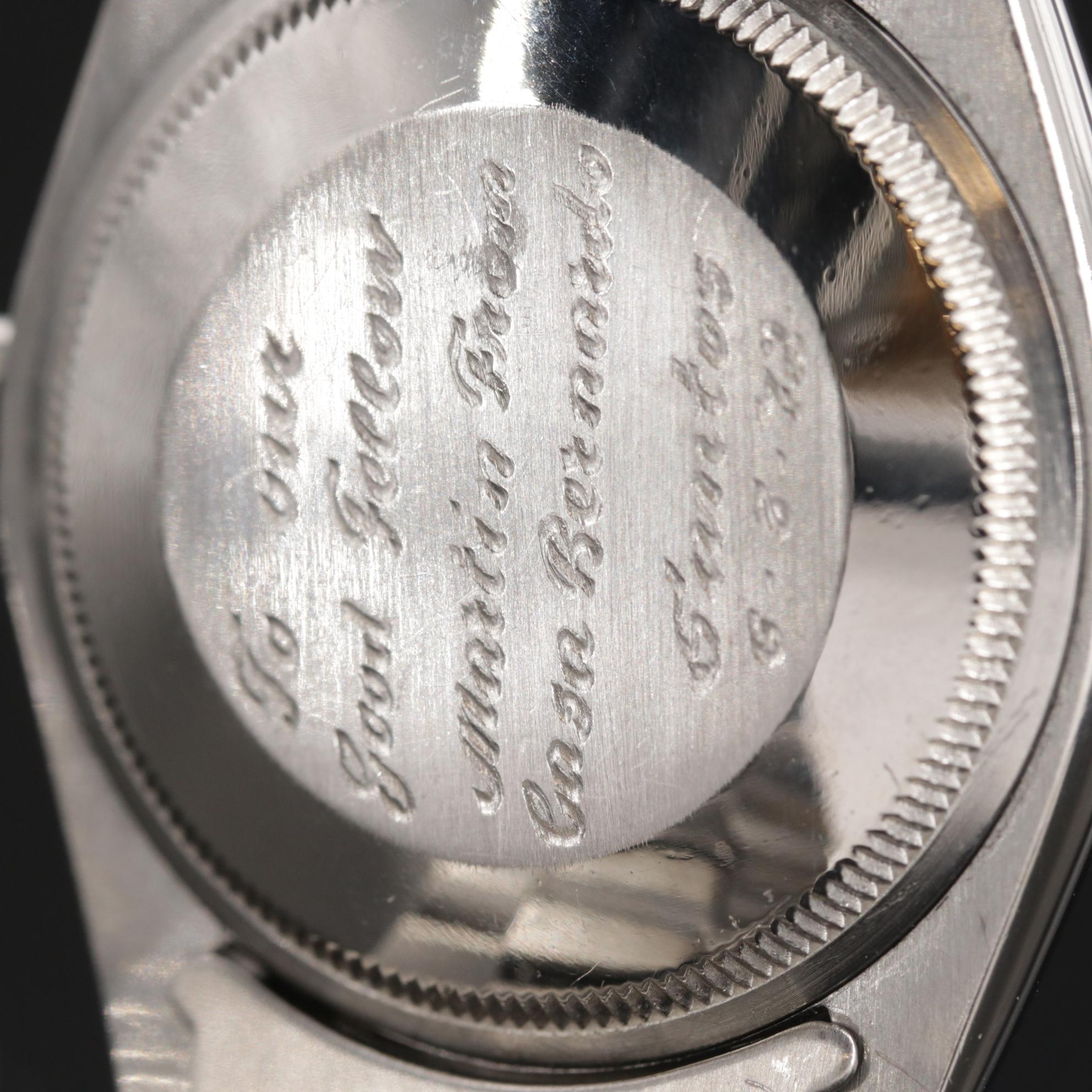 Rolex Datejust Stainless Steel and Diamond Dial Automatic Watch, 1966