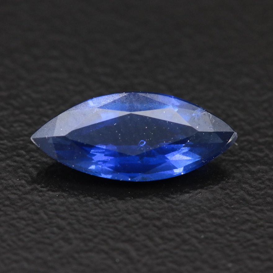 Loose 1.26 CT Unheated Burmese Blue Sapphire with GIA Report