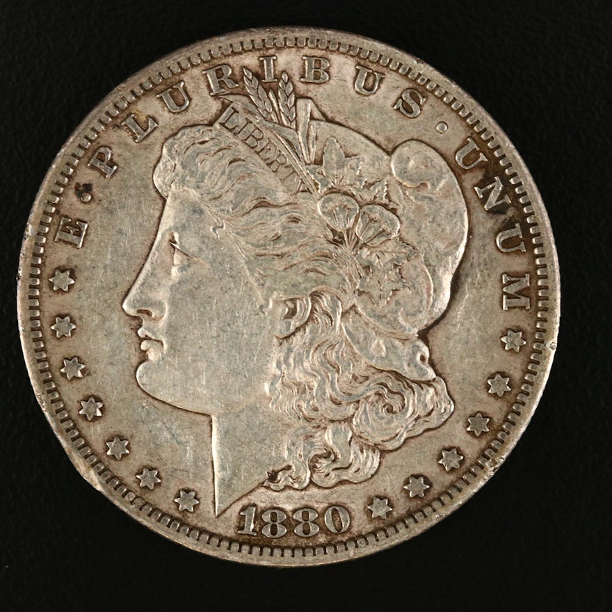 Low Mintage 1880-CC Morgan Silver Dollar