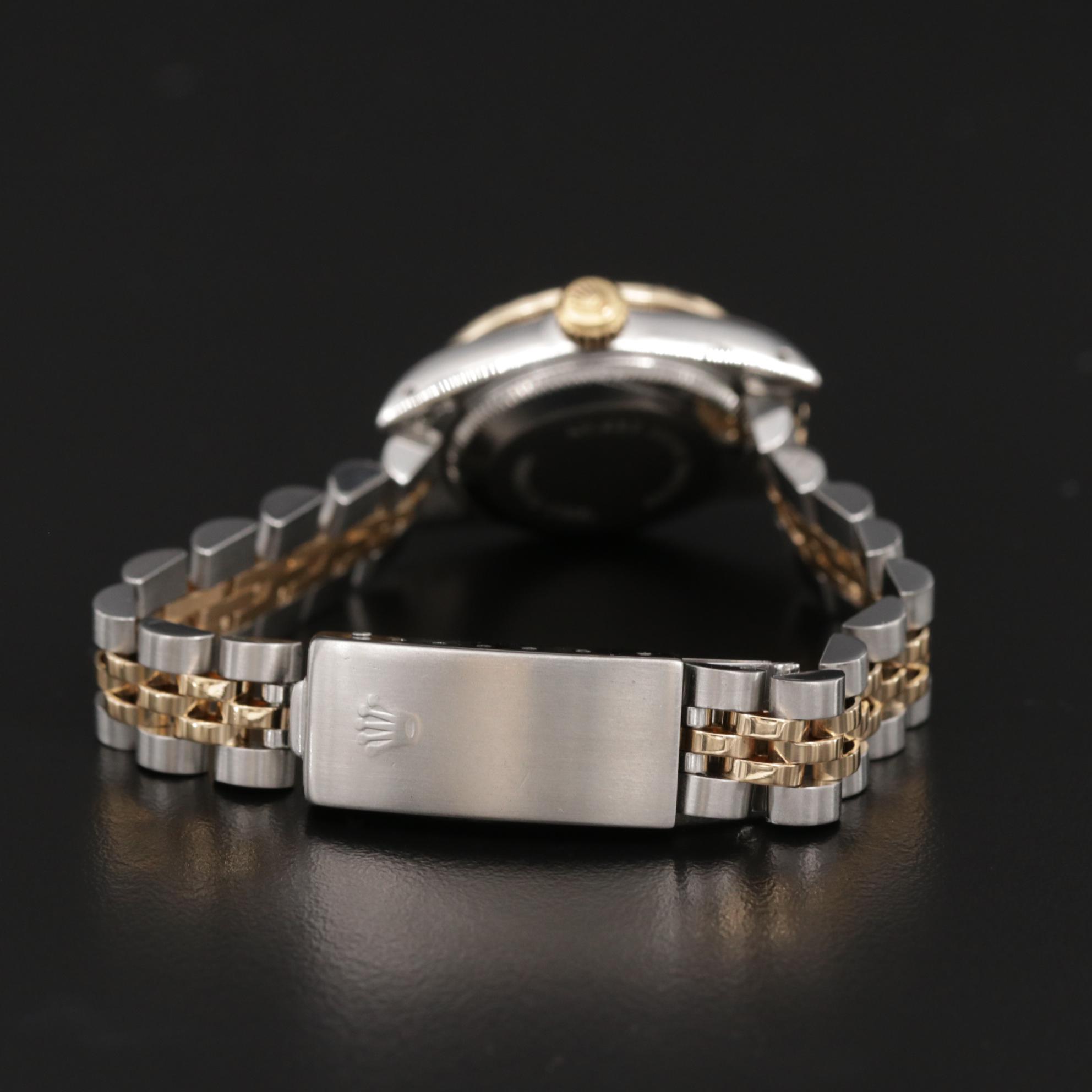 Rolex Oyster Perpetual Stainless Steel and 18K Gold Diamond Watch, 1984