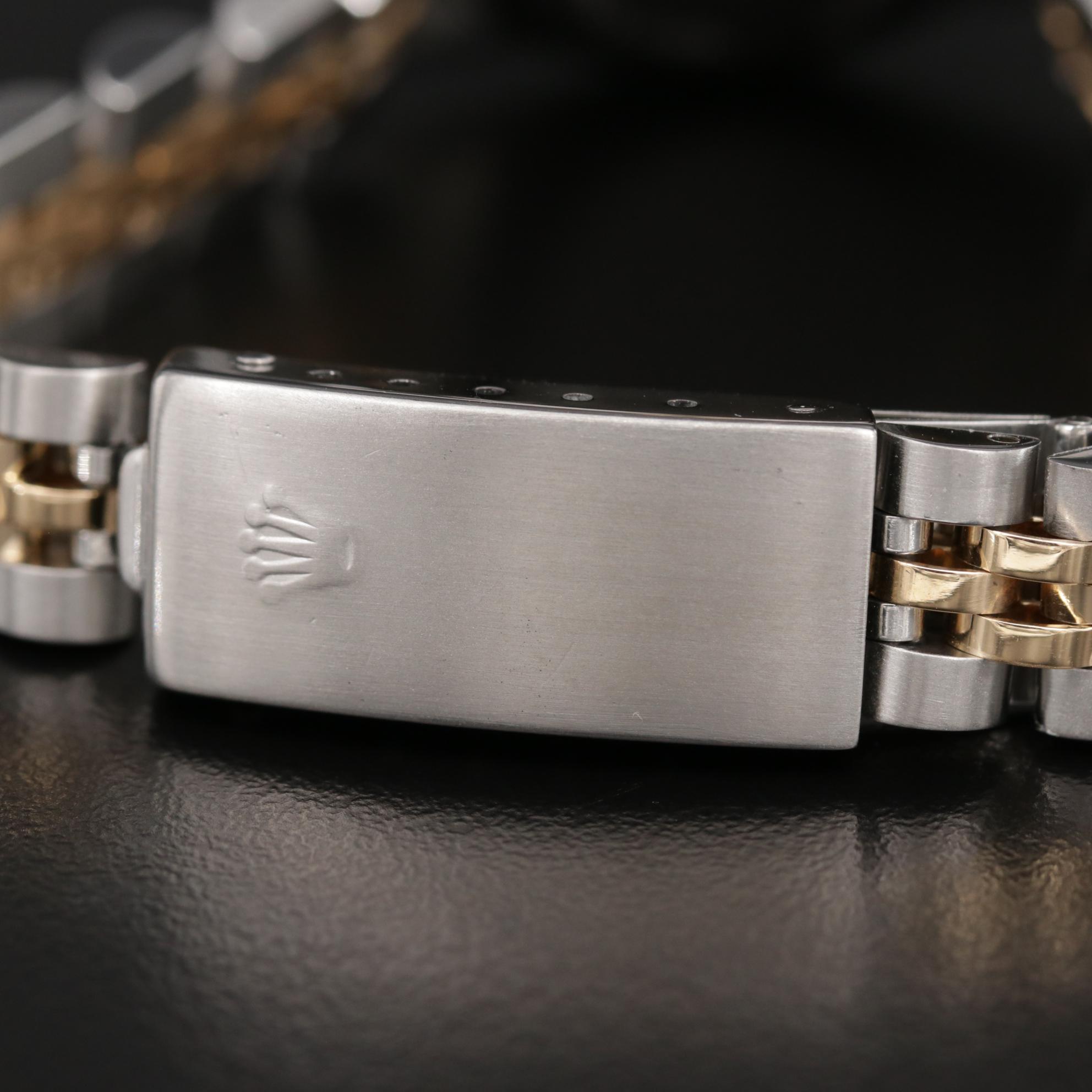 Rolex Oyster Perpetual Stainless Steel and 18K Gold Diamond Watch, 1984