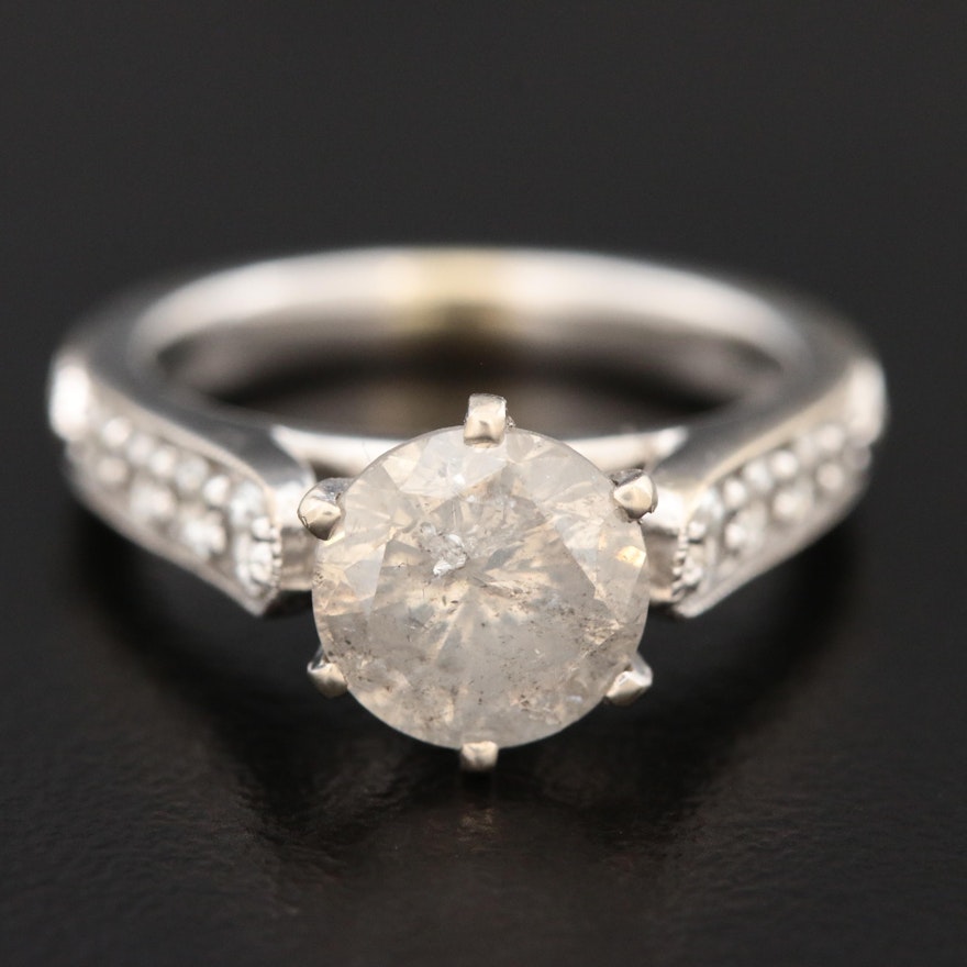 18K White Gold 1.31 CTW Diamond Ring