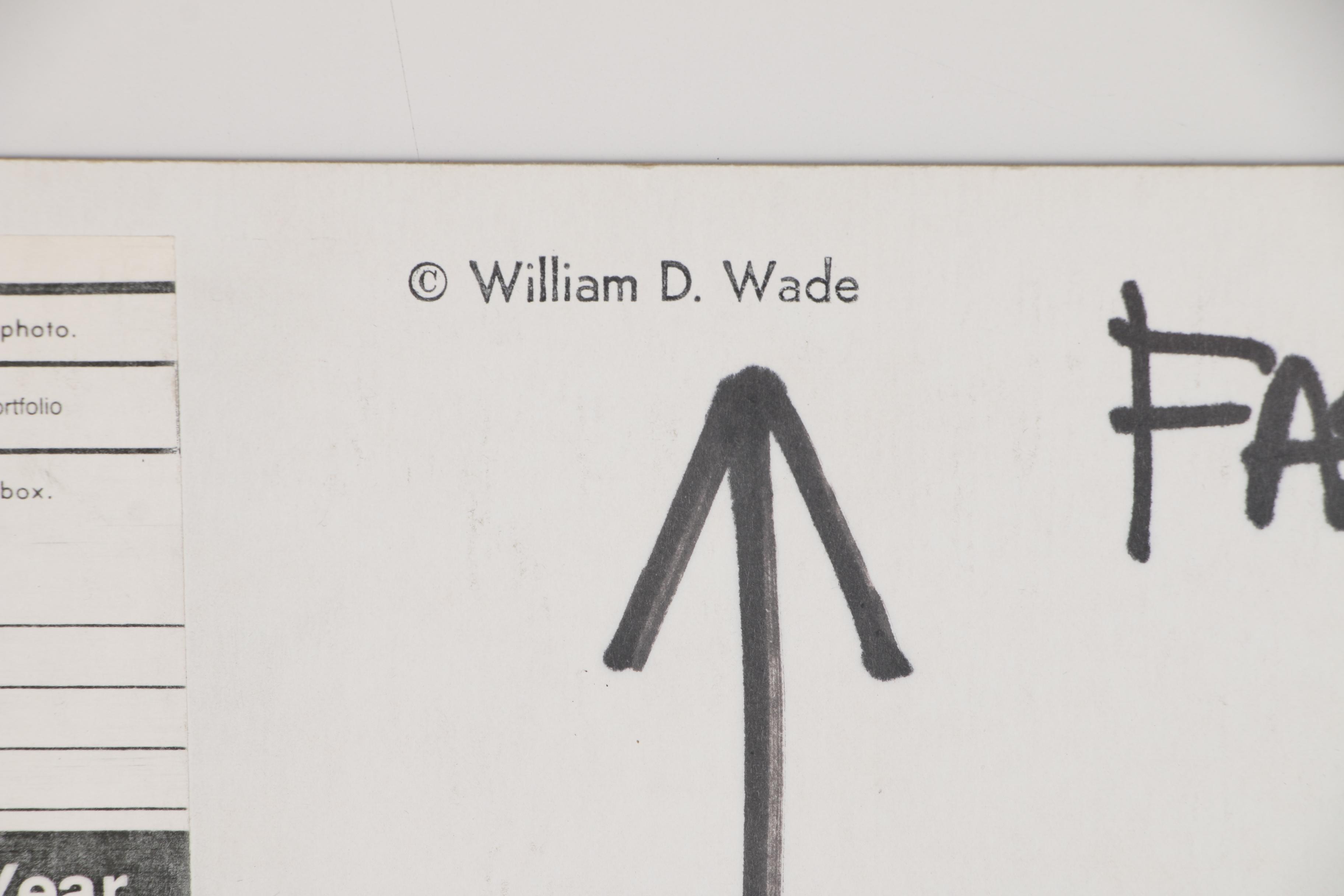 William D. Wade Cibachrome Photograph "Fashion and Illustration", Circa 1980