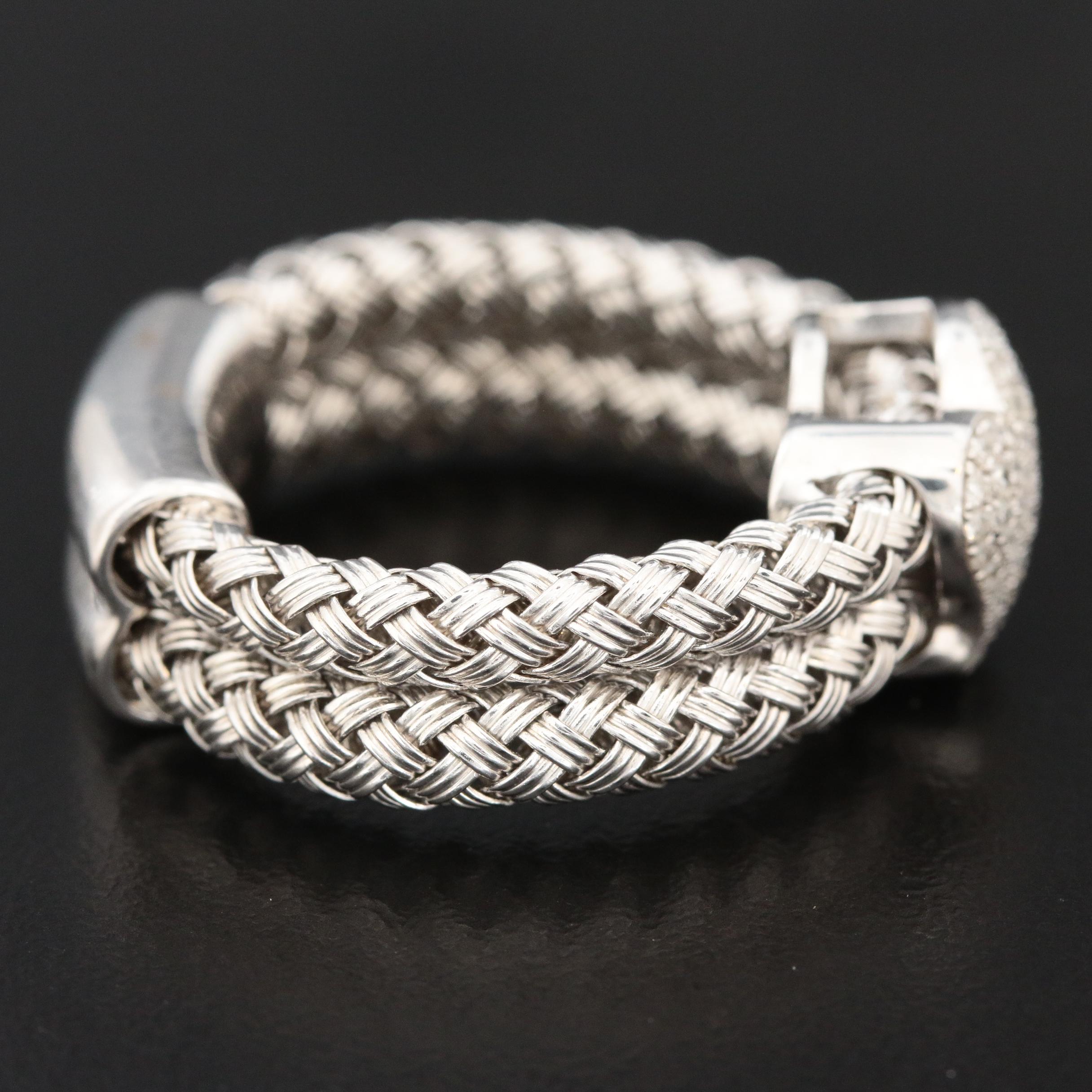 EFFY Sterling Silver Diamond Heart Ring