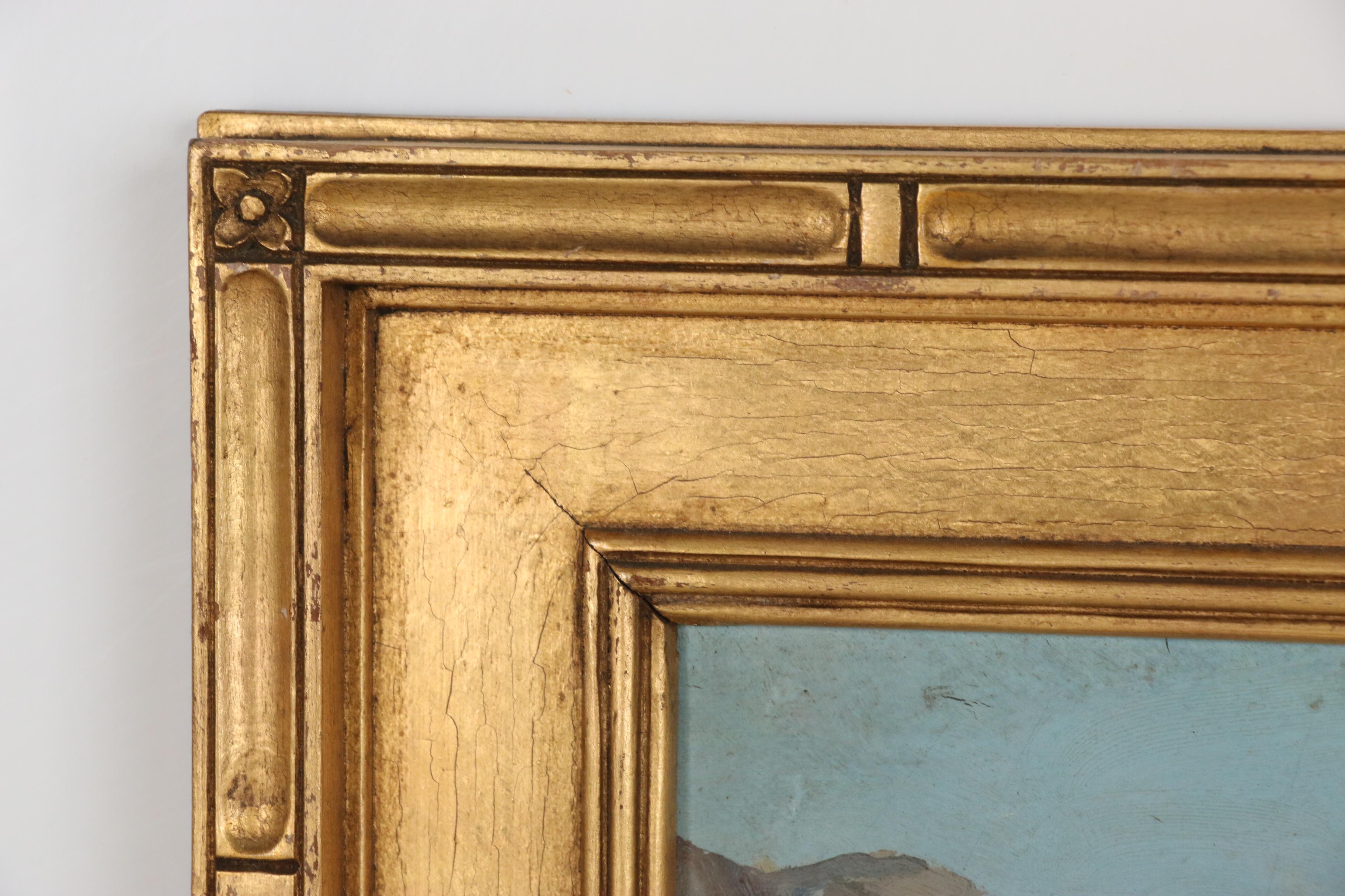 John Prentiss Benson Beachside Oil Painting, 1923