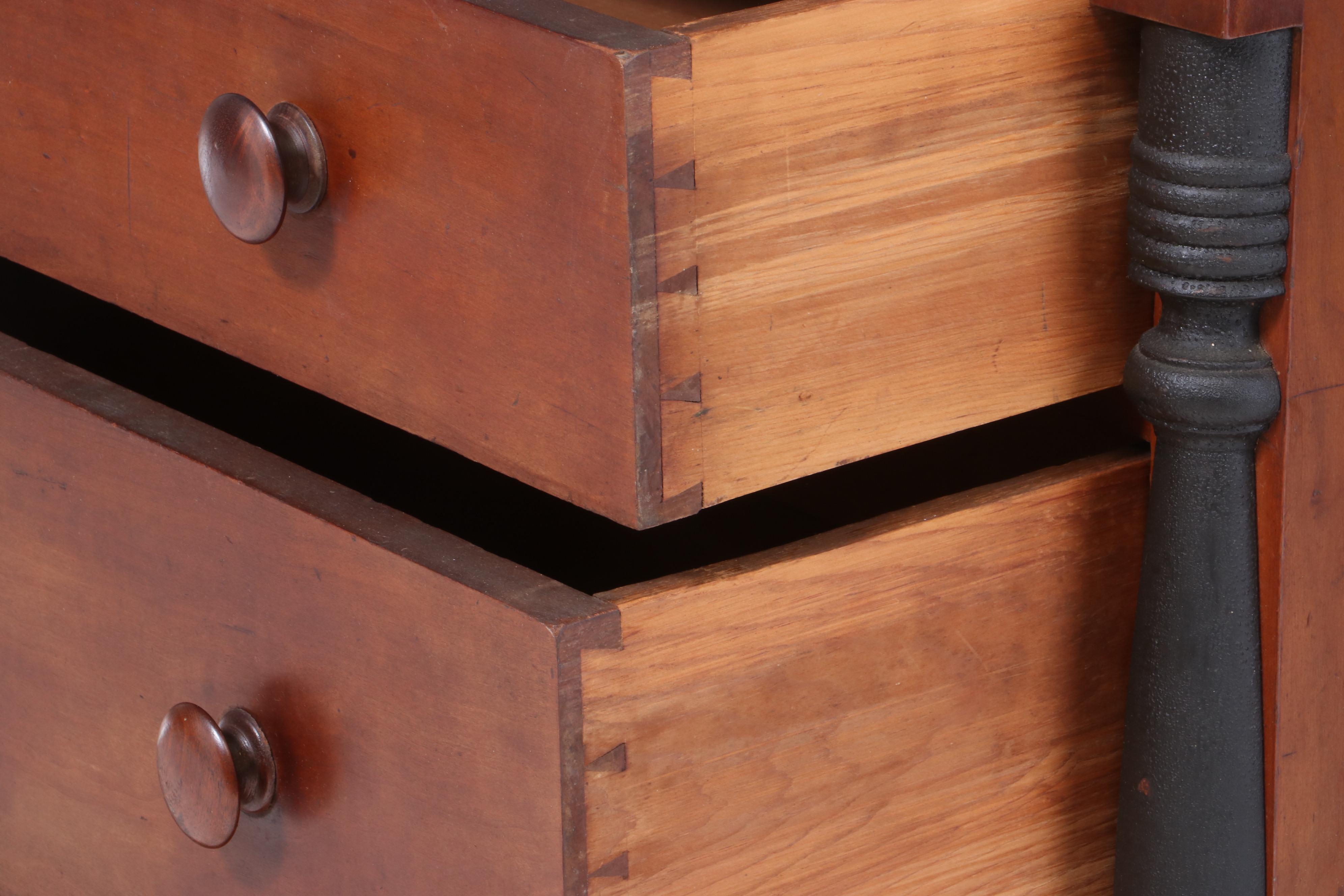 American Late Federal Cherry Butler's Chest, Early 19th Century