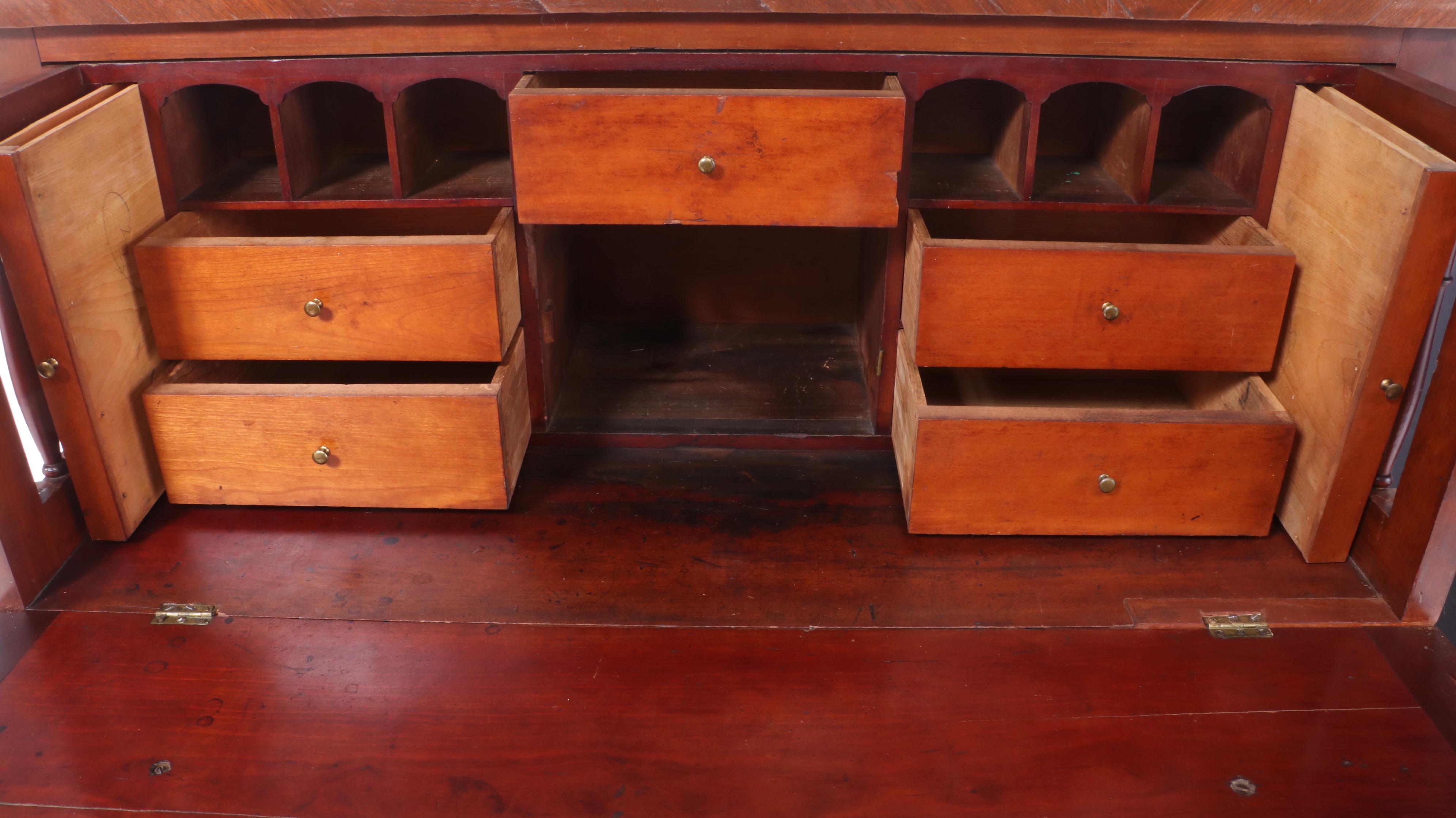 American Late Federal Cherry Butler's Chest, Early 19th Century