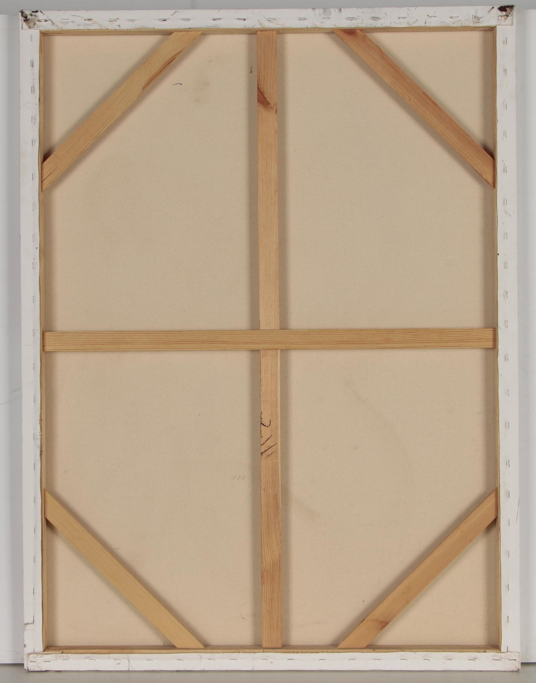 Philip the Transplant Monumental Mixed Media Painting with Tar "Bonobo Love"