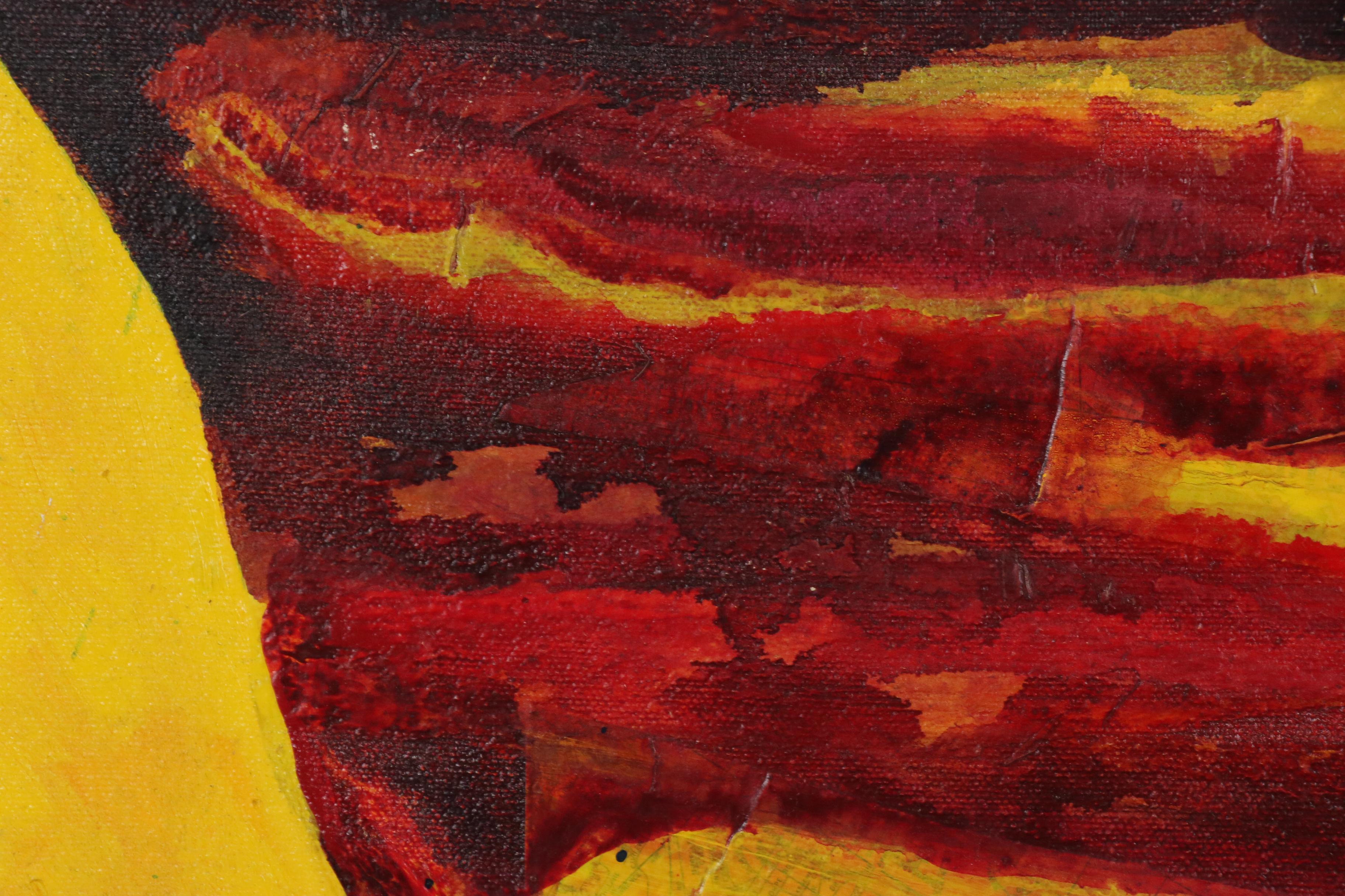 Lauren Renzetti Mixed Media Acrylic Painting "Passion"