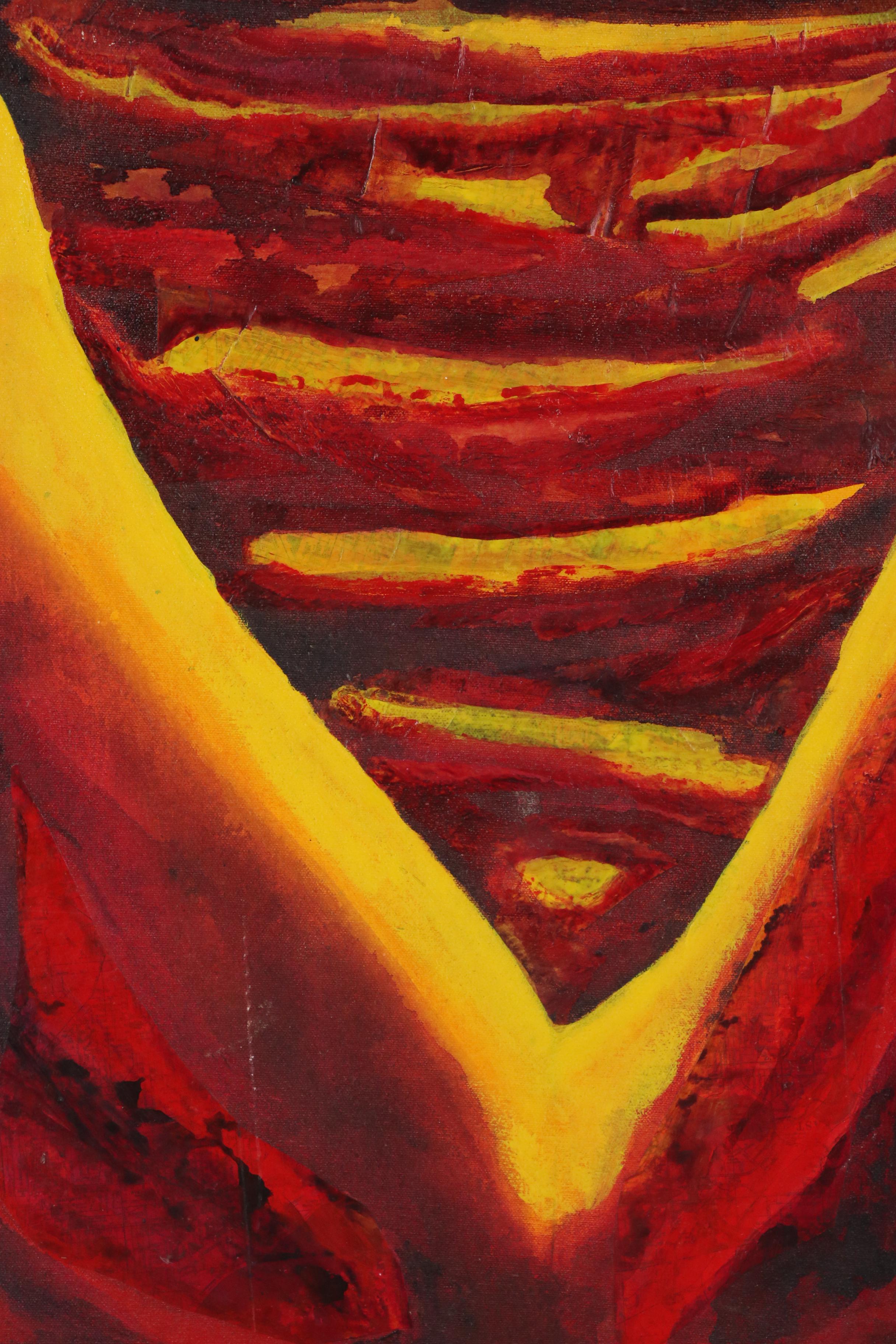 Lauren Renzetti Mixed Media Acrylic Painting "Passion"