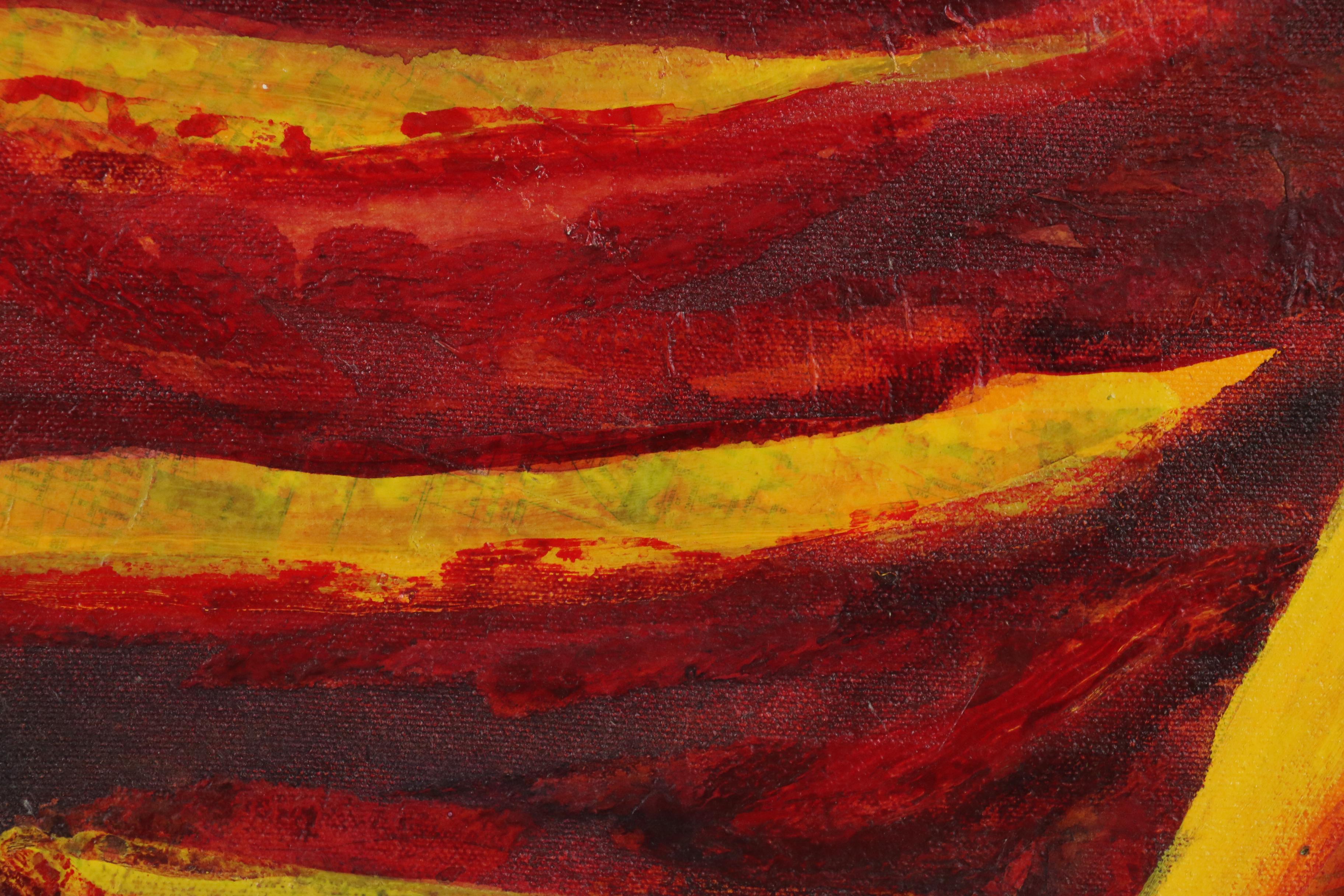 Lauren Renzetti Mixed Media Acrylic Painting "Passion"