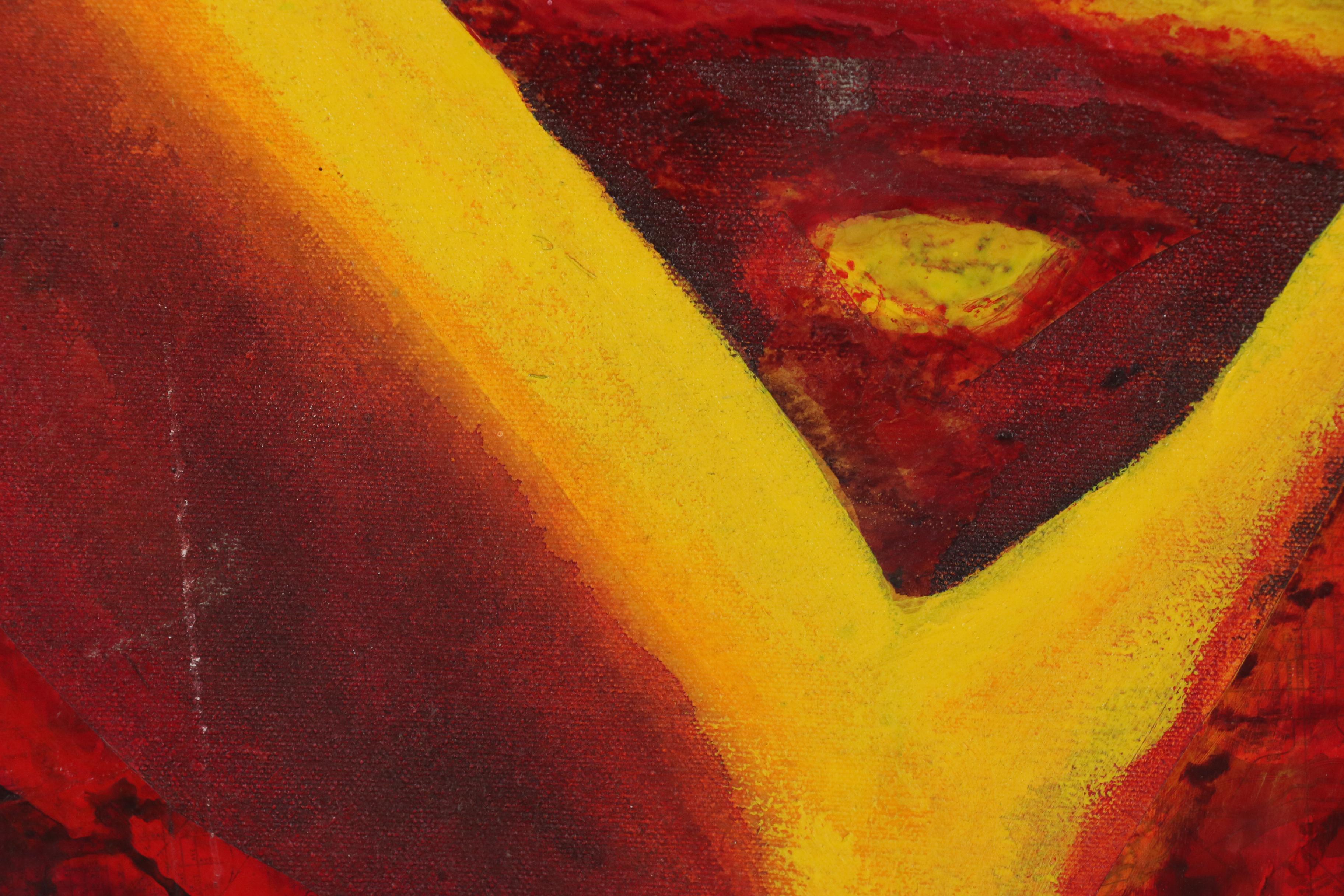 Lauren Renzetti Mixed Media Acrylic Painting "Passion"