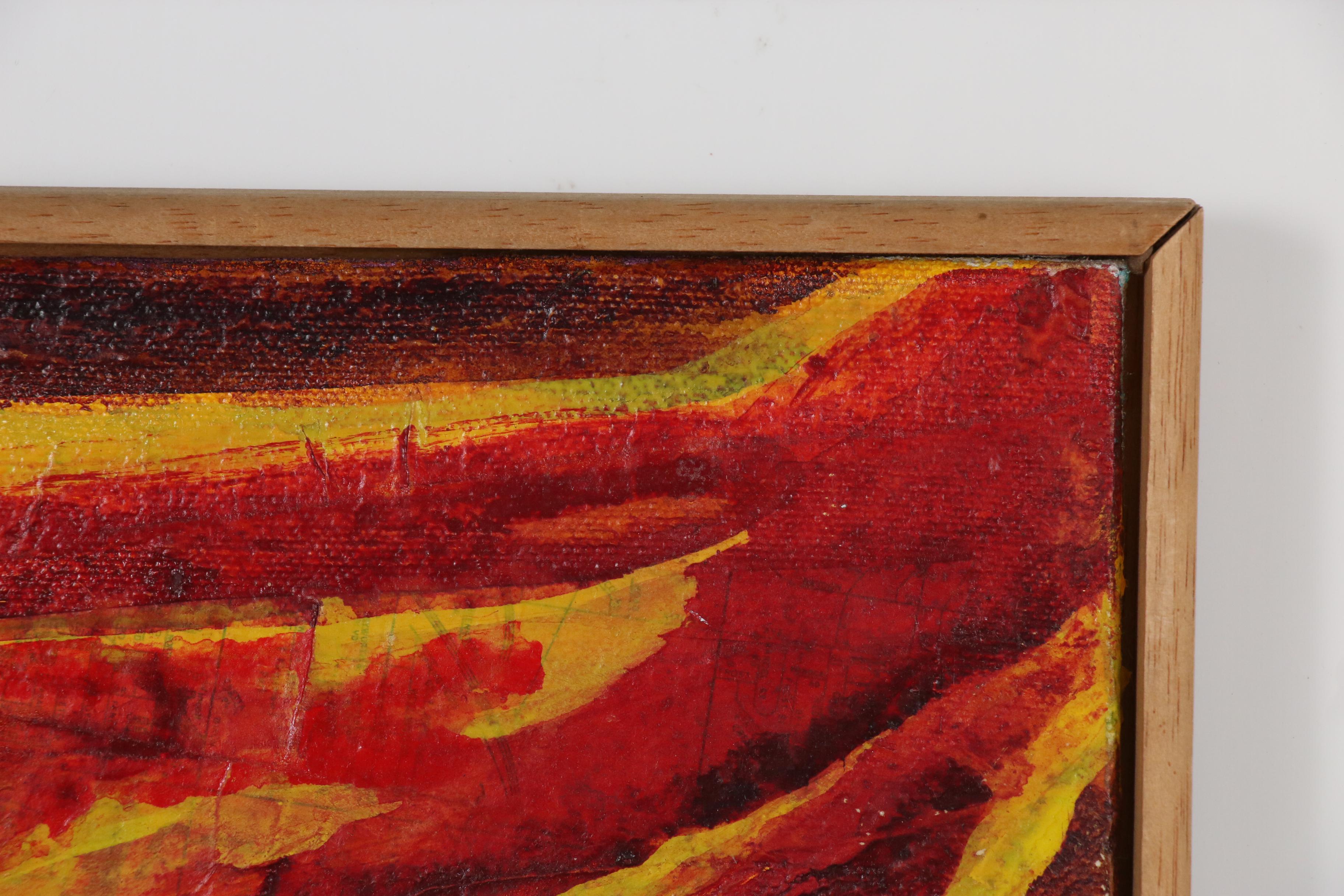 Lauren Renzetti Mixed Media Acrylic Painting "Passion"