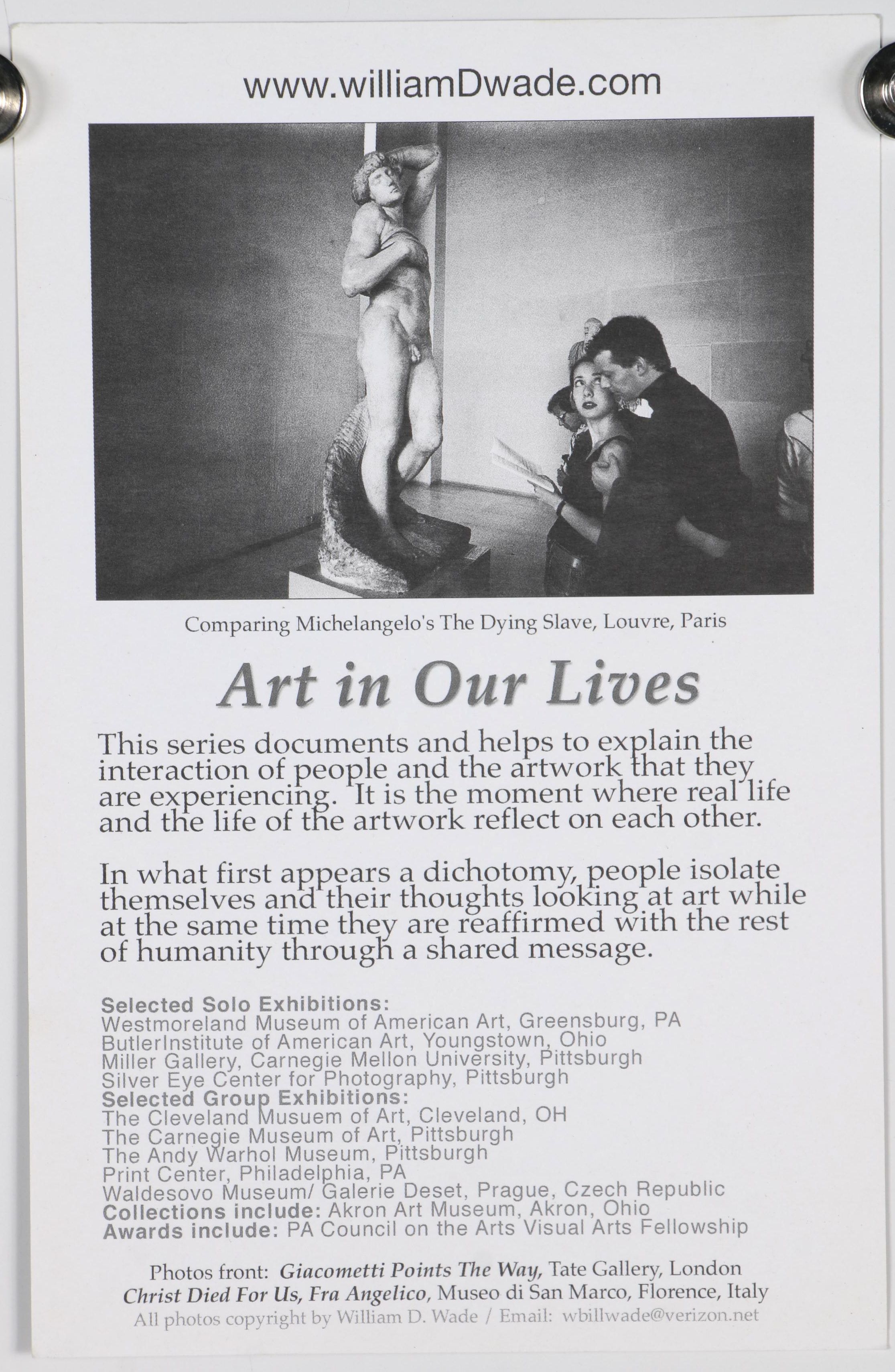 William D. Wade Silver Gelatin Photograph "Tate, London"