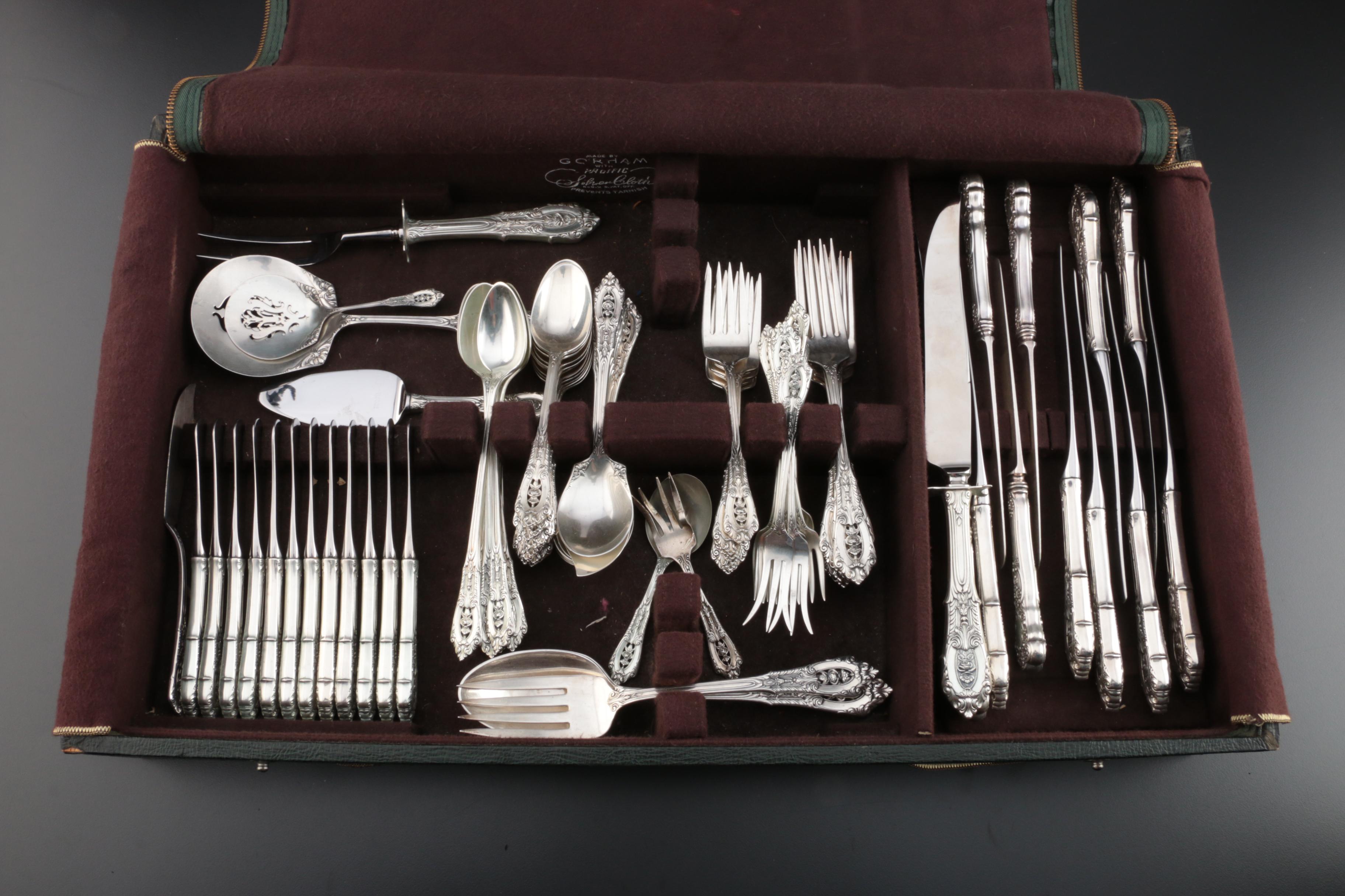 Wallace "Rose Point" Sterling Silver Flatware and Serving Utensils and More