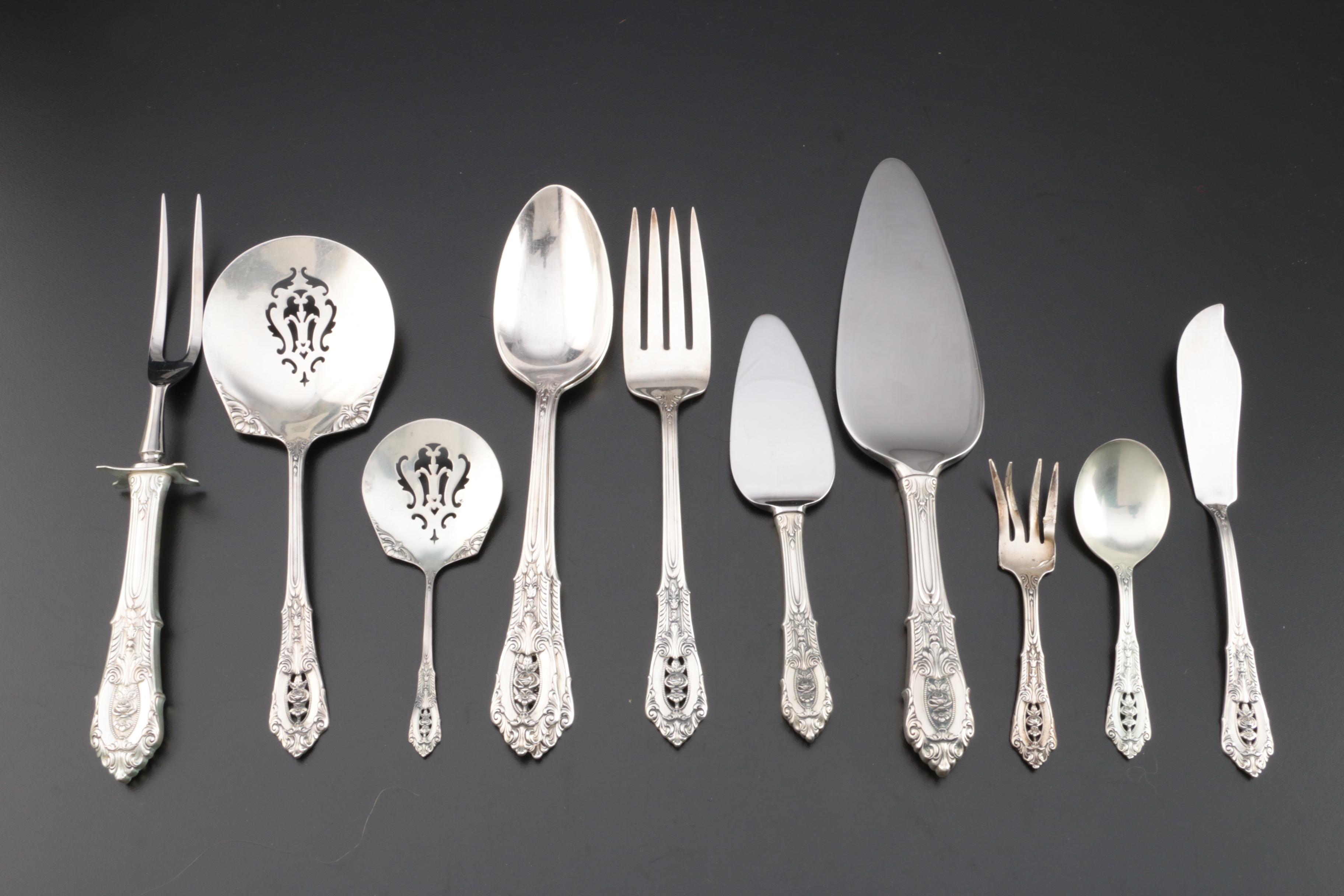 Wallace "Rose Point" Sterling Silver Flatware and Serving Utensils and More