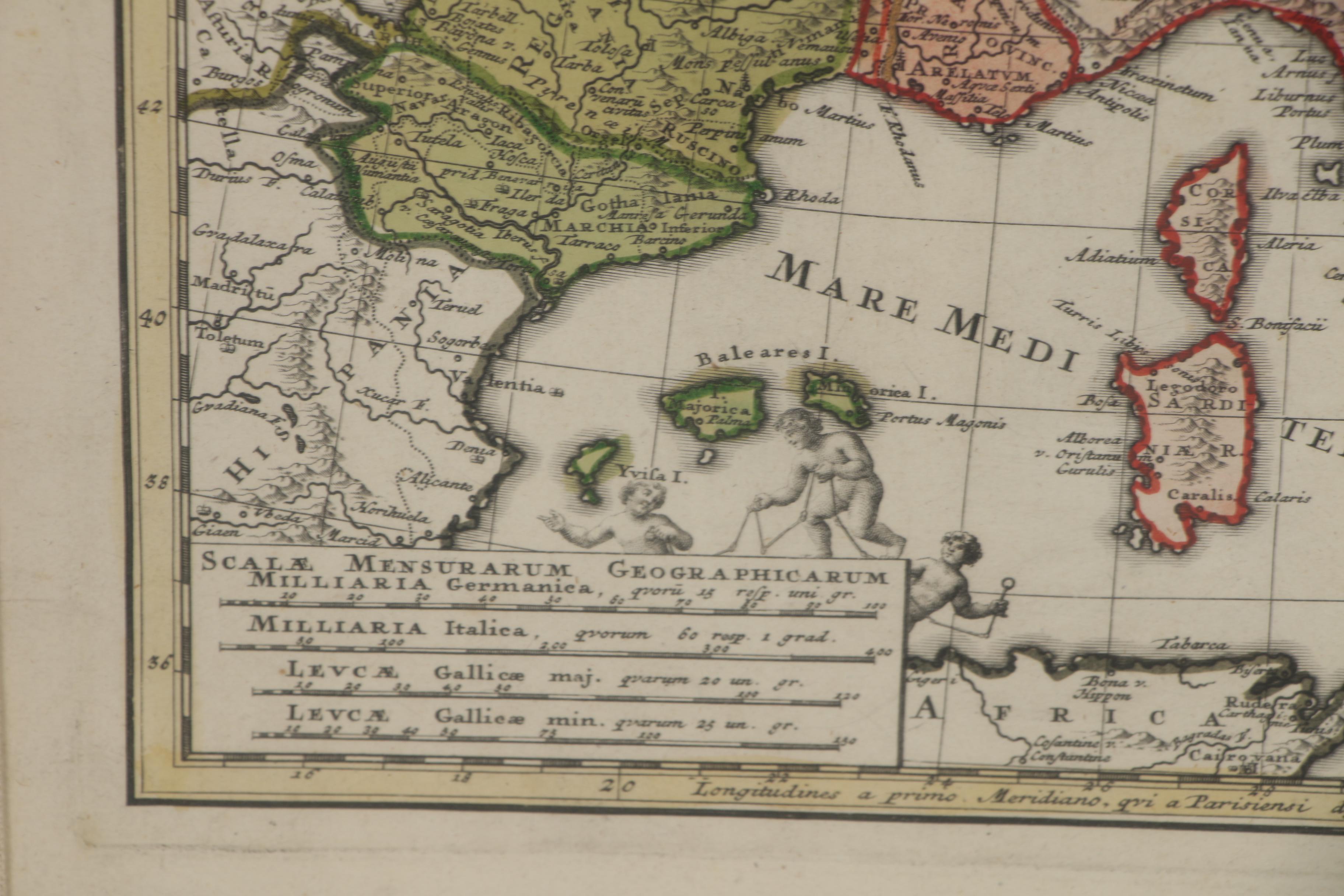 Homann Heirs Engraved Map of Holy Roman Empire under Charles V, circa 1750