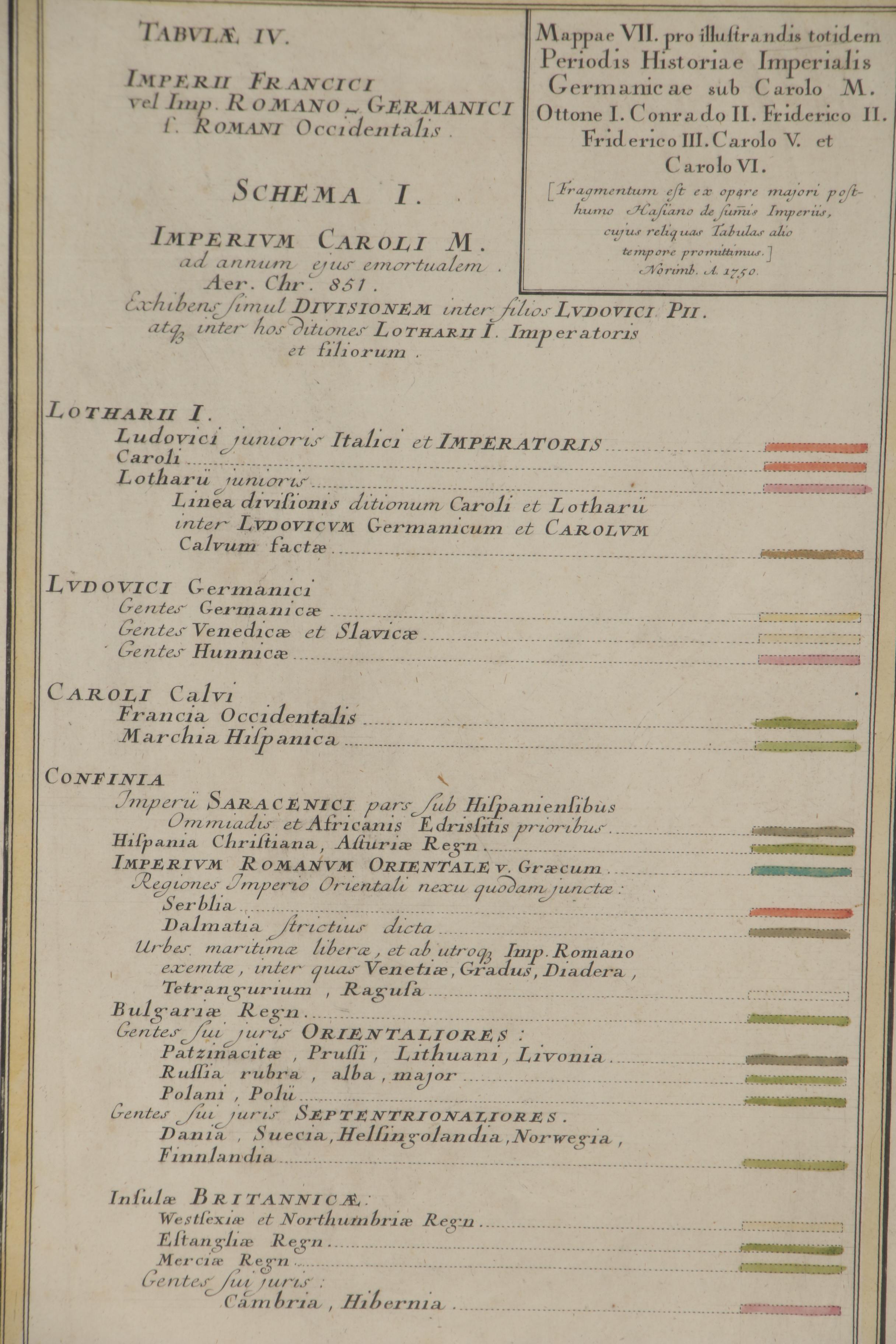 Homann Heirs Engraved Map of Holy Roman Empire under Charles V, circa 1750