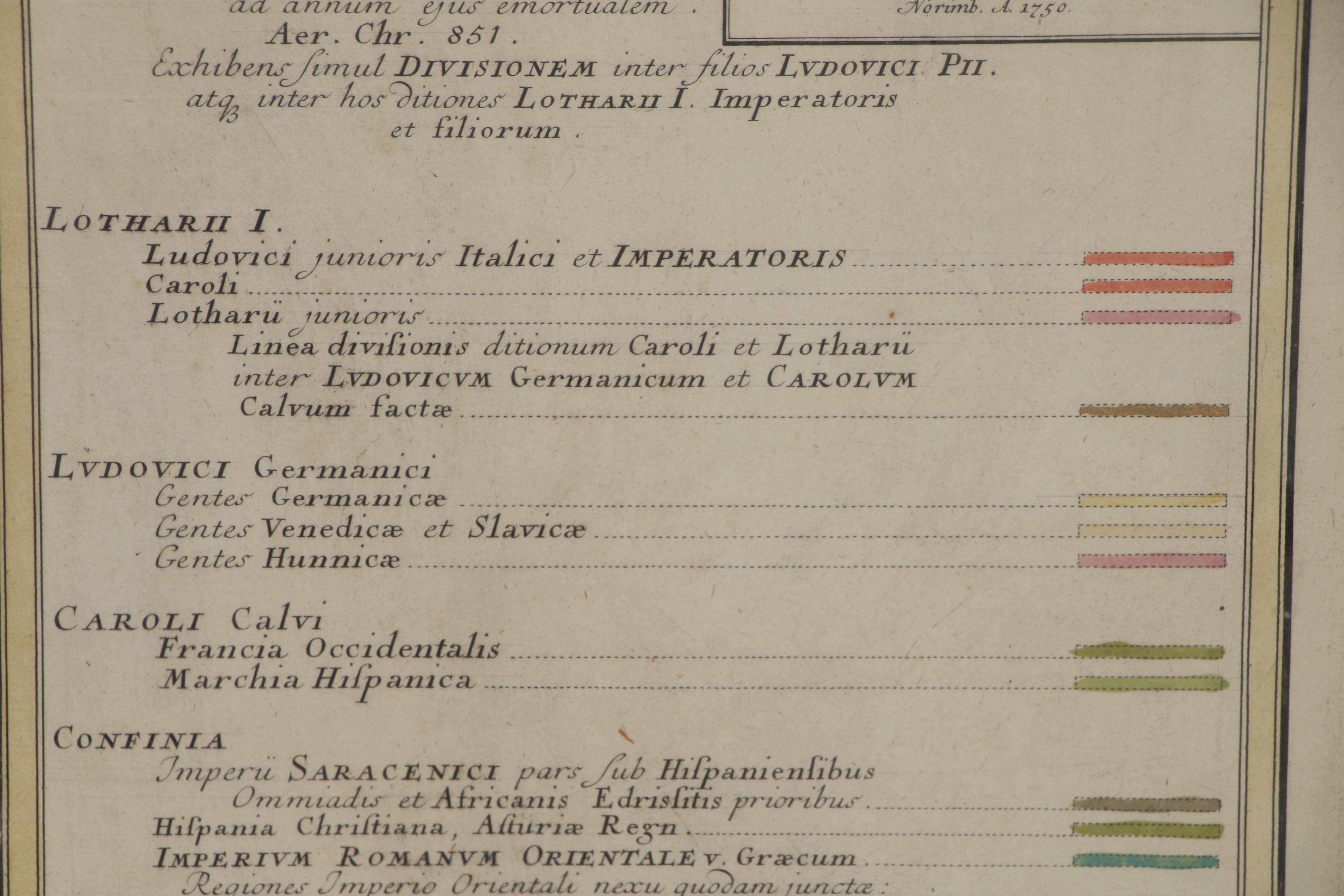 Homann Heirs Engraved Map of Holy Roman Empire under Charles V, circa 1750
