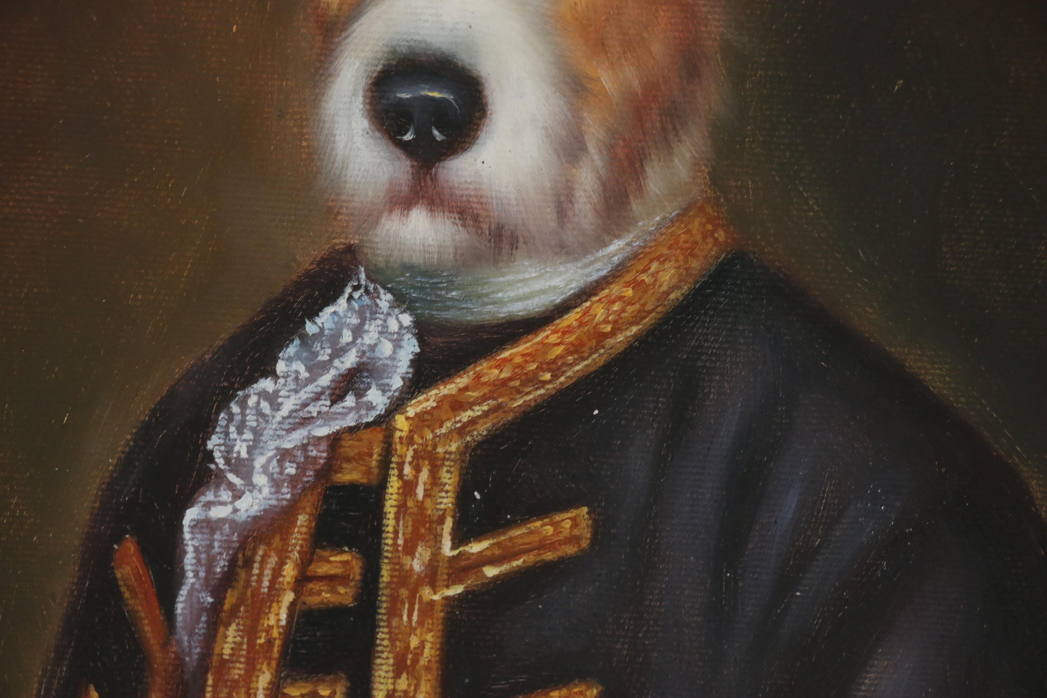 Anthropomorphic Dog Oil Painting